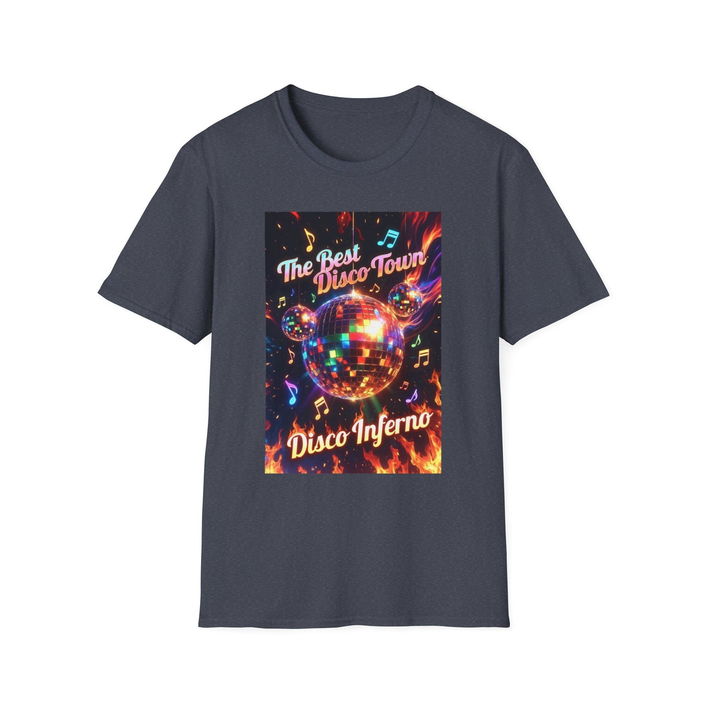 Disco Inferno Tee — Retro 70s Dance Party T-Shirt