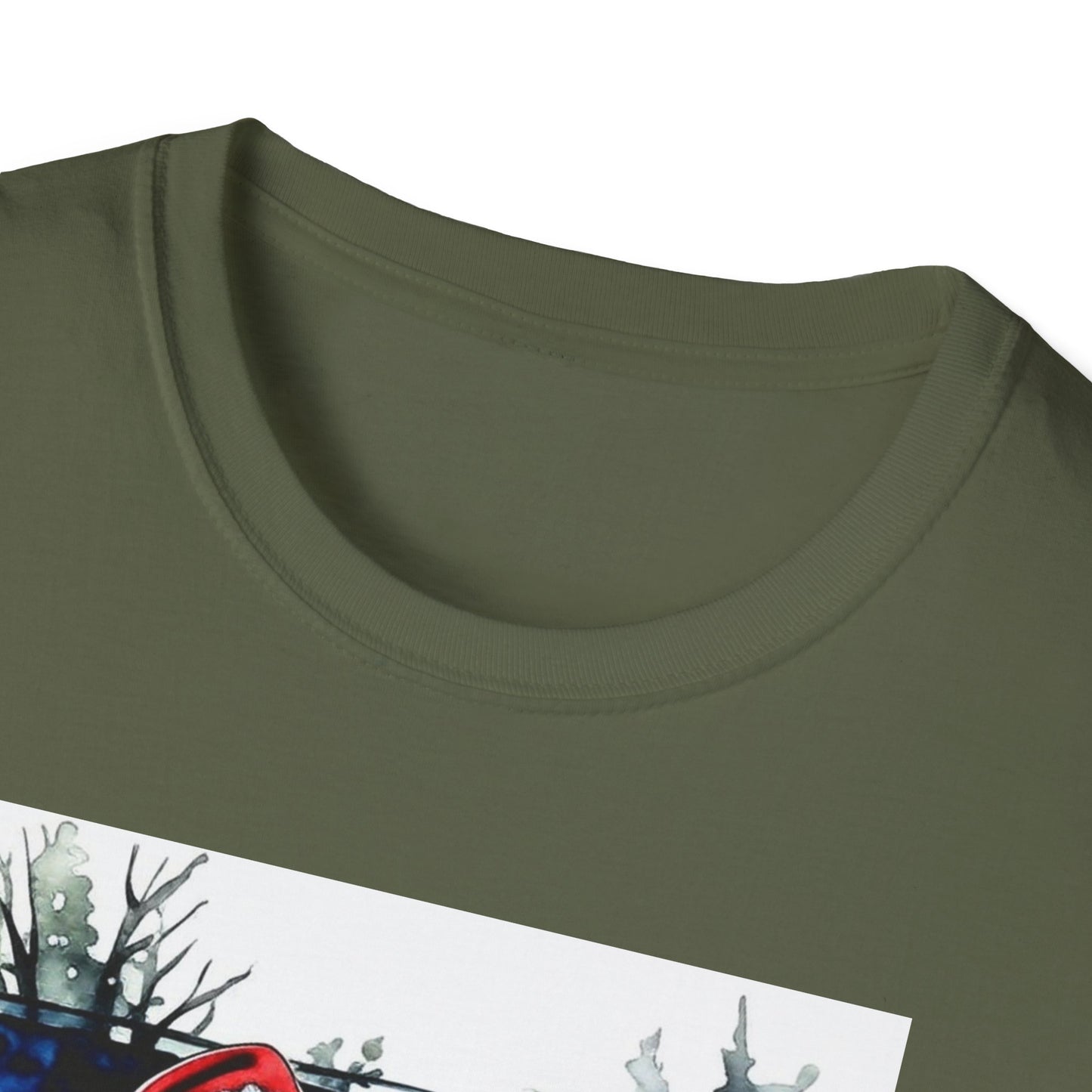 Santa Family Pickleball Portrait T-Shirt