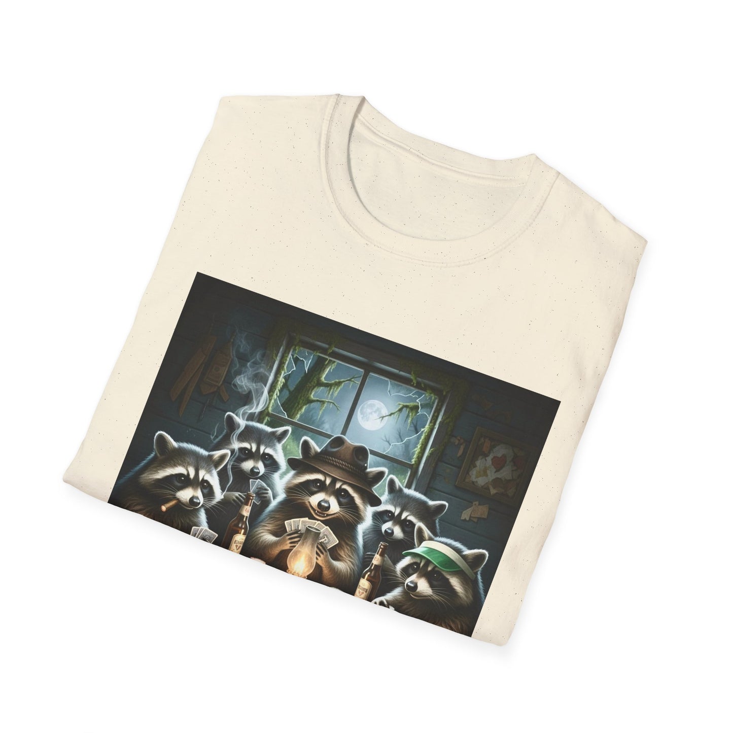 Raccoon Poker Unisex T-Shirt