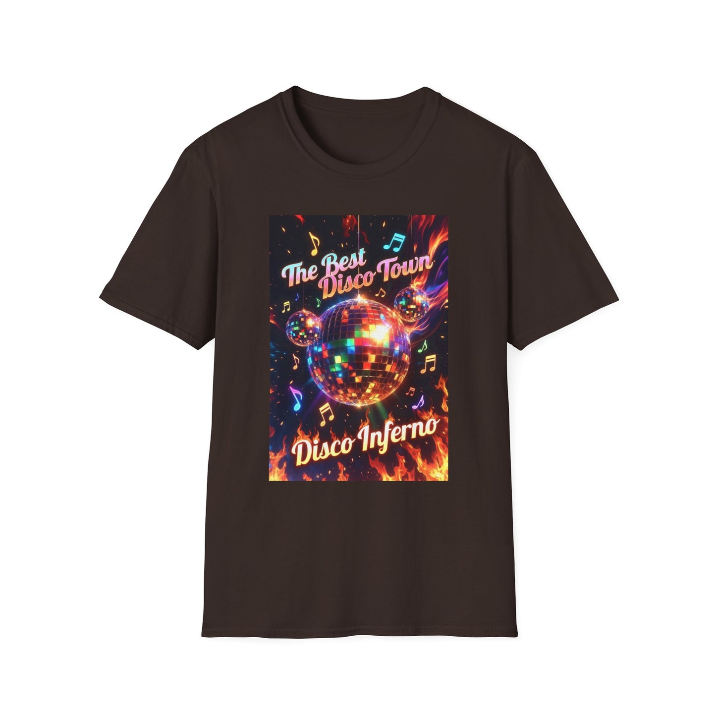 Disco Inferno Tee — Retro 70s Dance Party T-Shirt