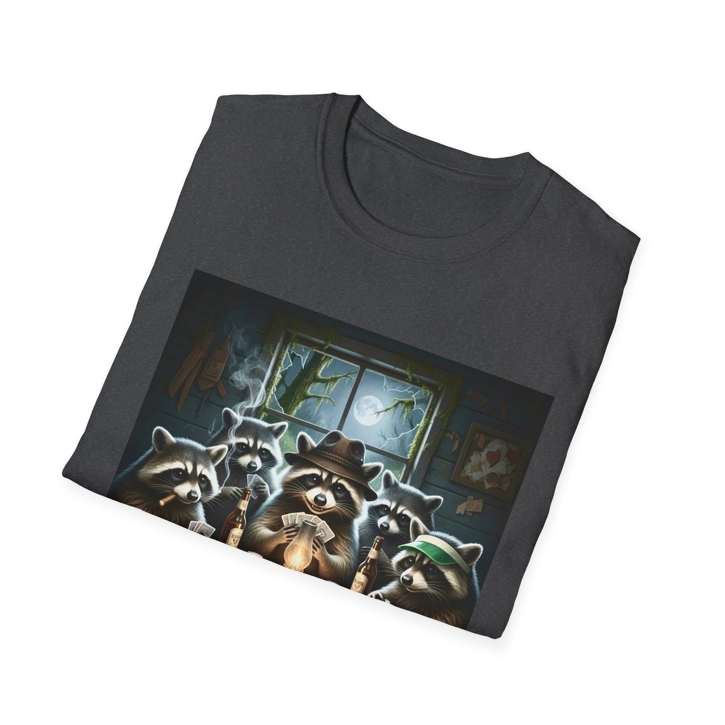 Raccoon Poker Unisex T-Shirt
