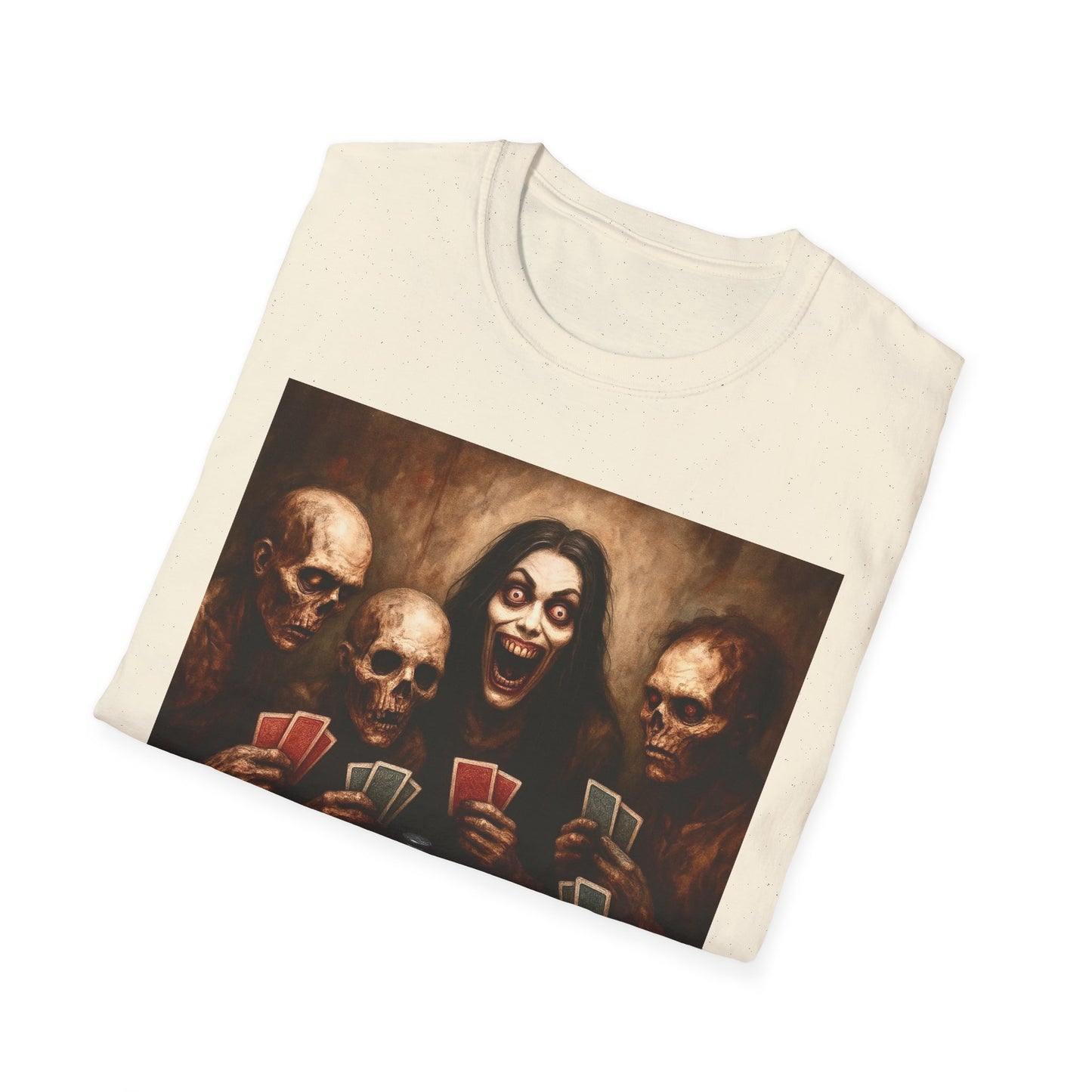 Zombie T-Shirt - Graveyard Zombies Playing Poker