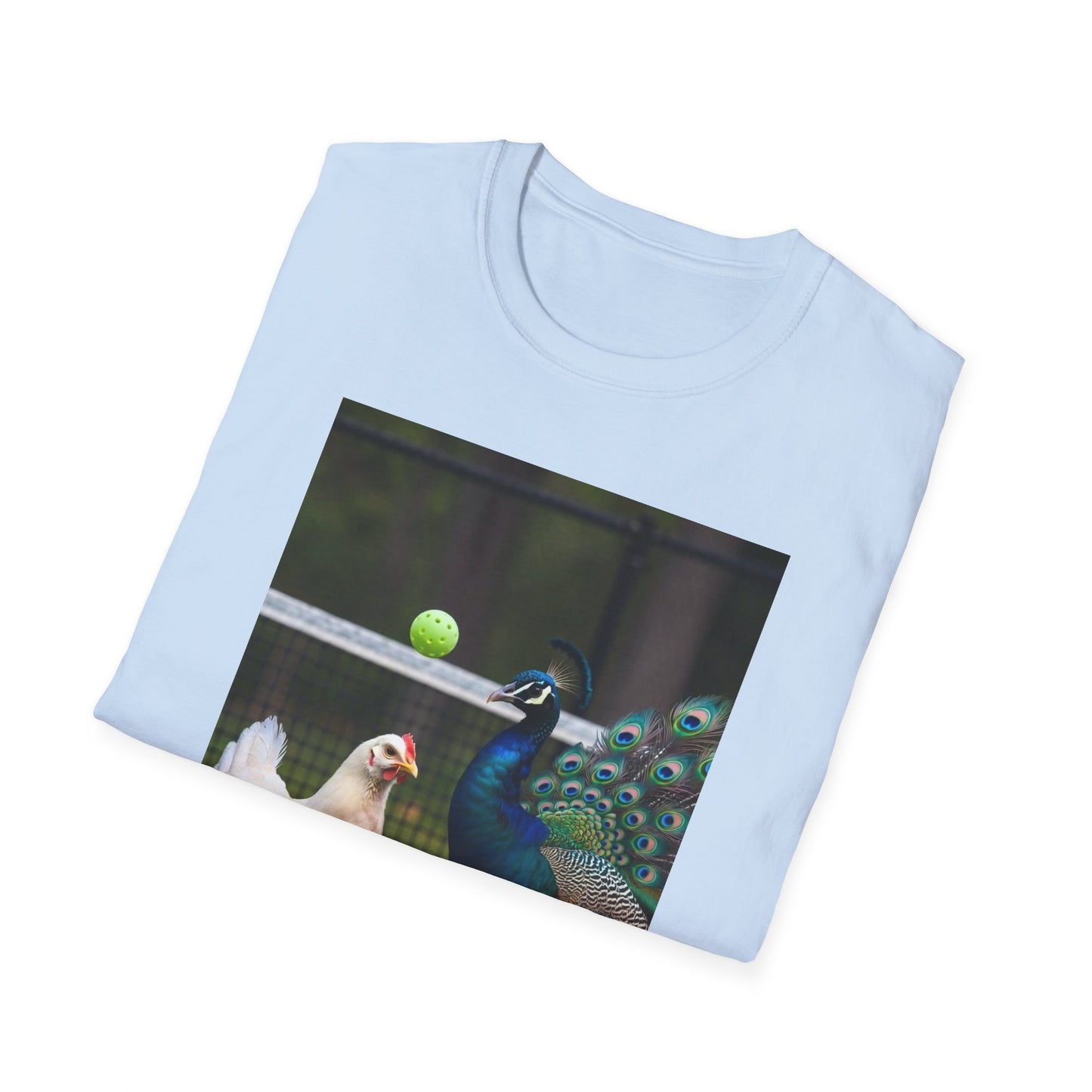 Hen vs Peacock Pickleball Beauty Match T-Shirt