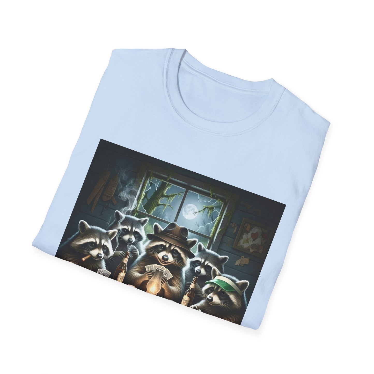 Raccoon Poker Unisex T-Shirt