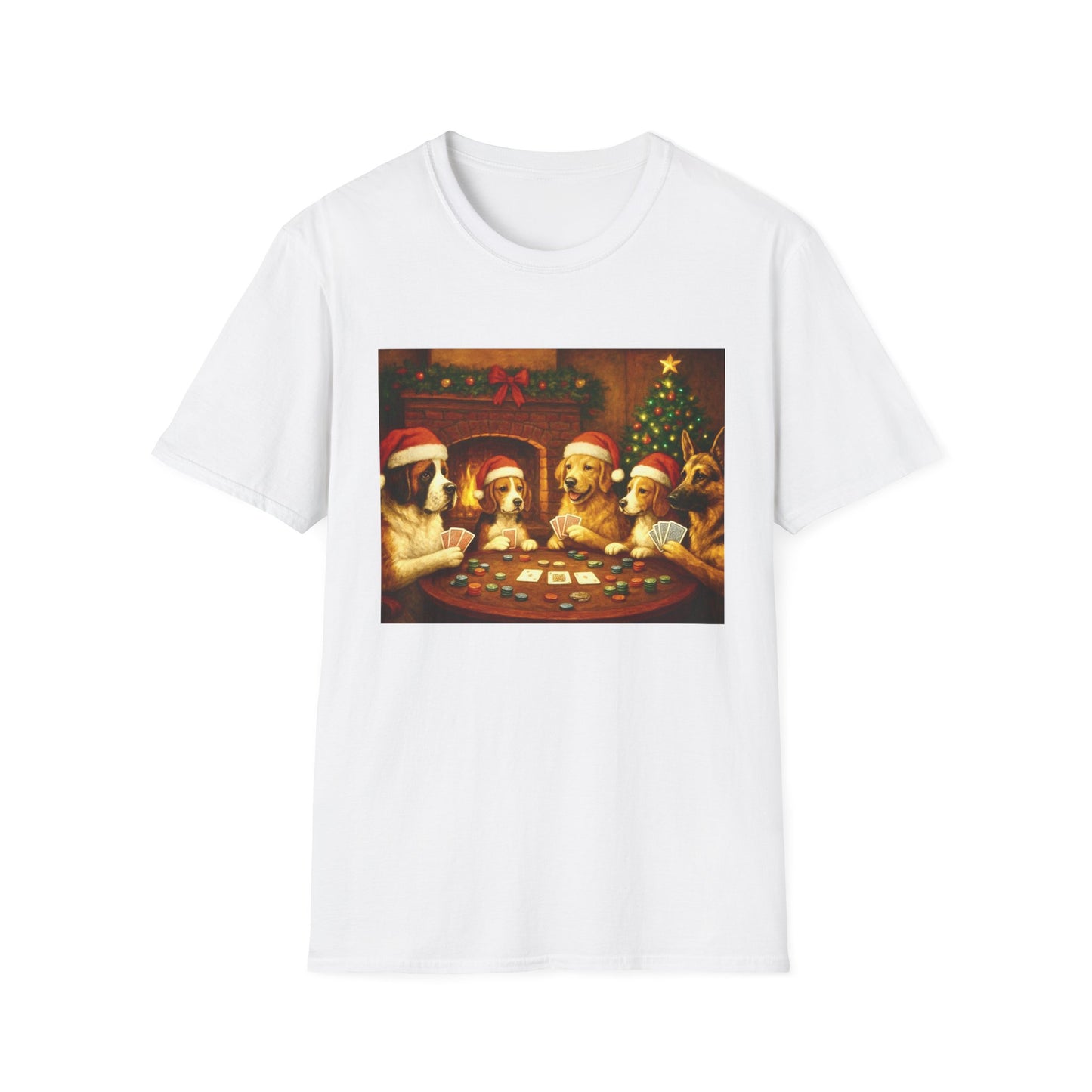 Santa Pups Poker Night T-Shirt