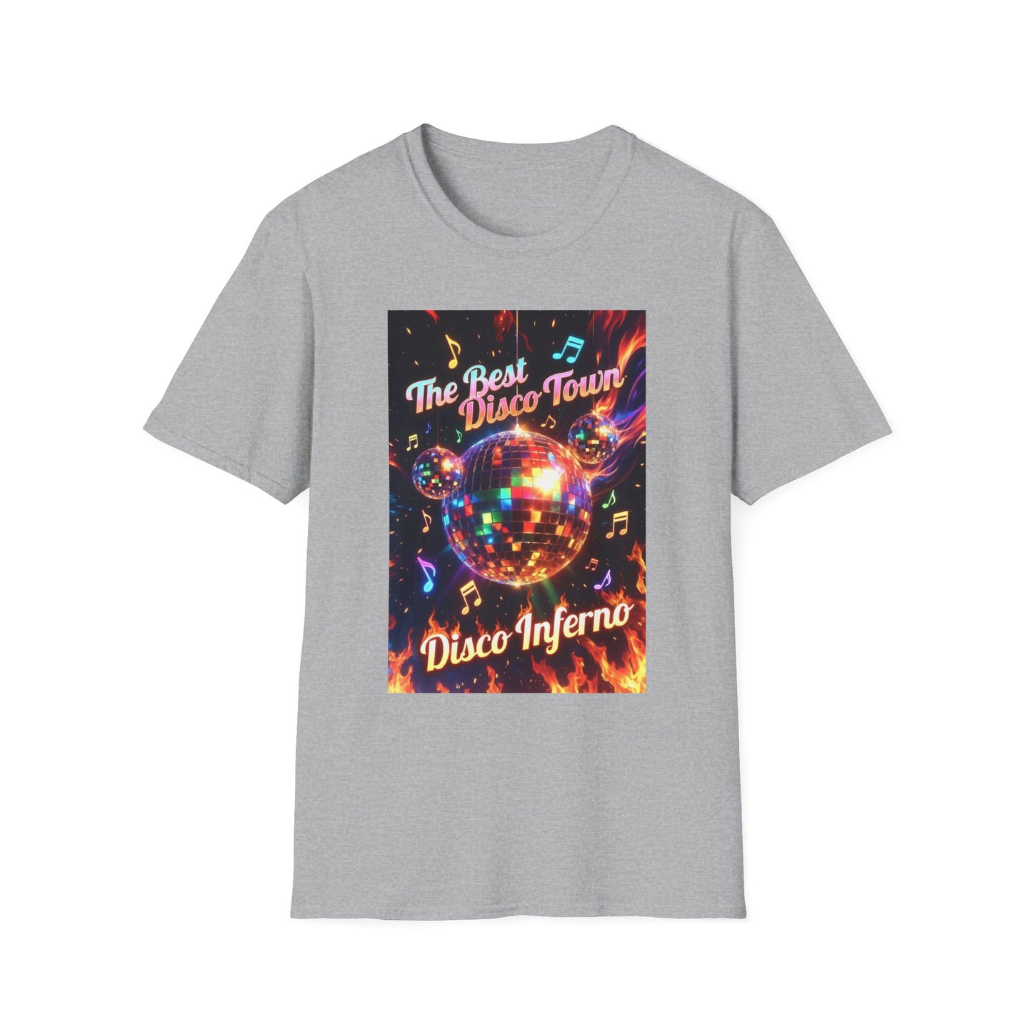 Disco Inferno Tee — Retro 70s Dance Party T-Shirt