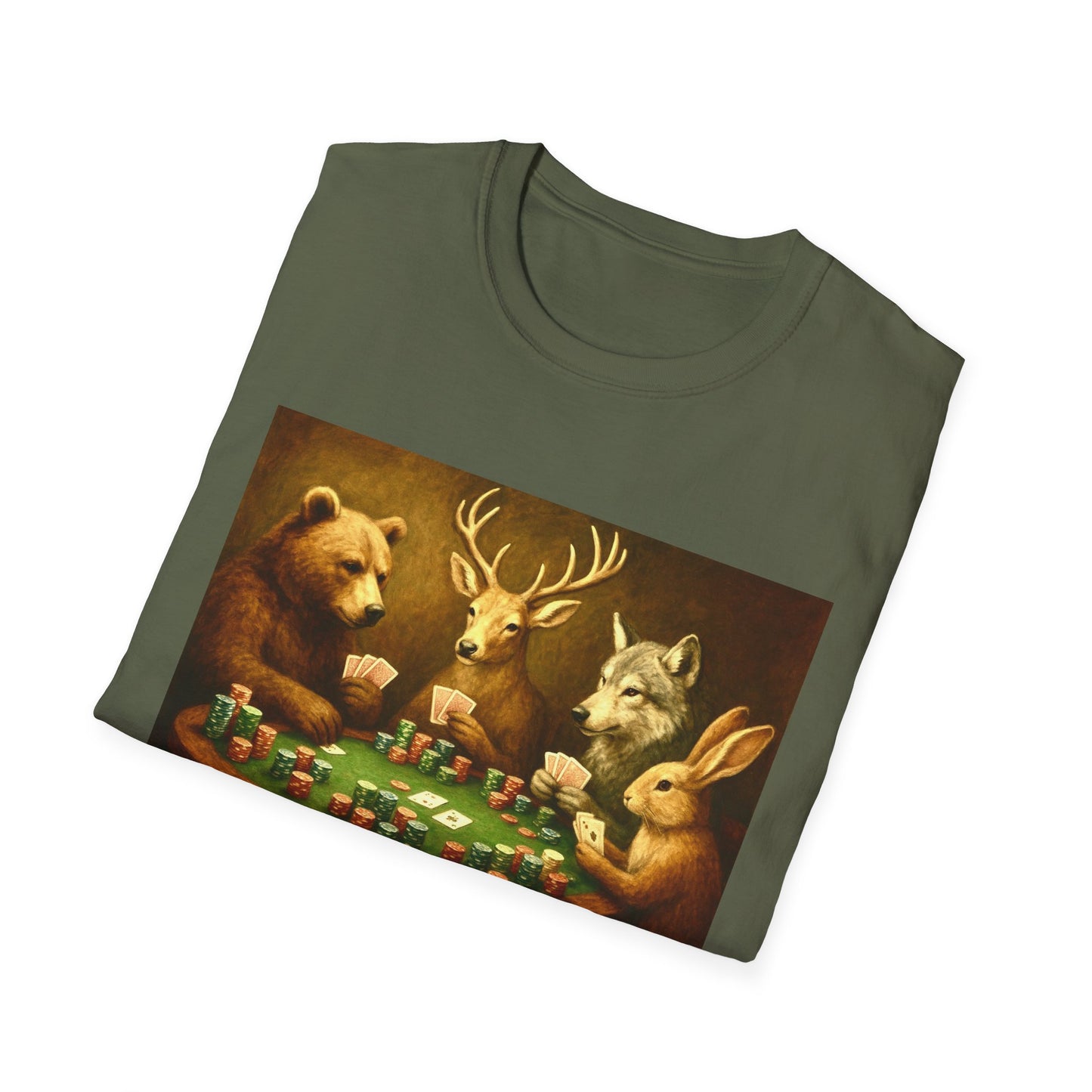 Forest Animals Poker Unisex T-Shirt