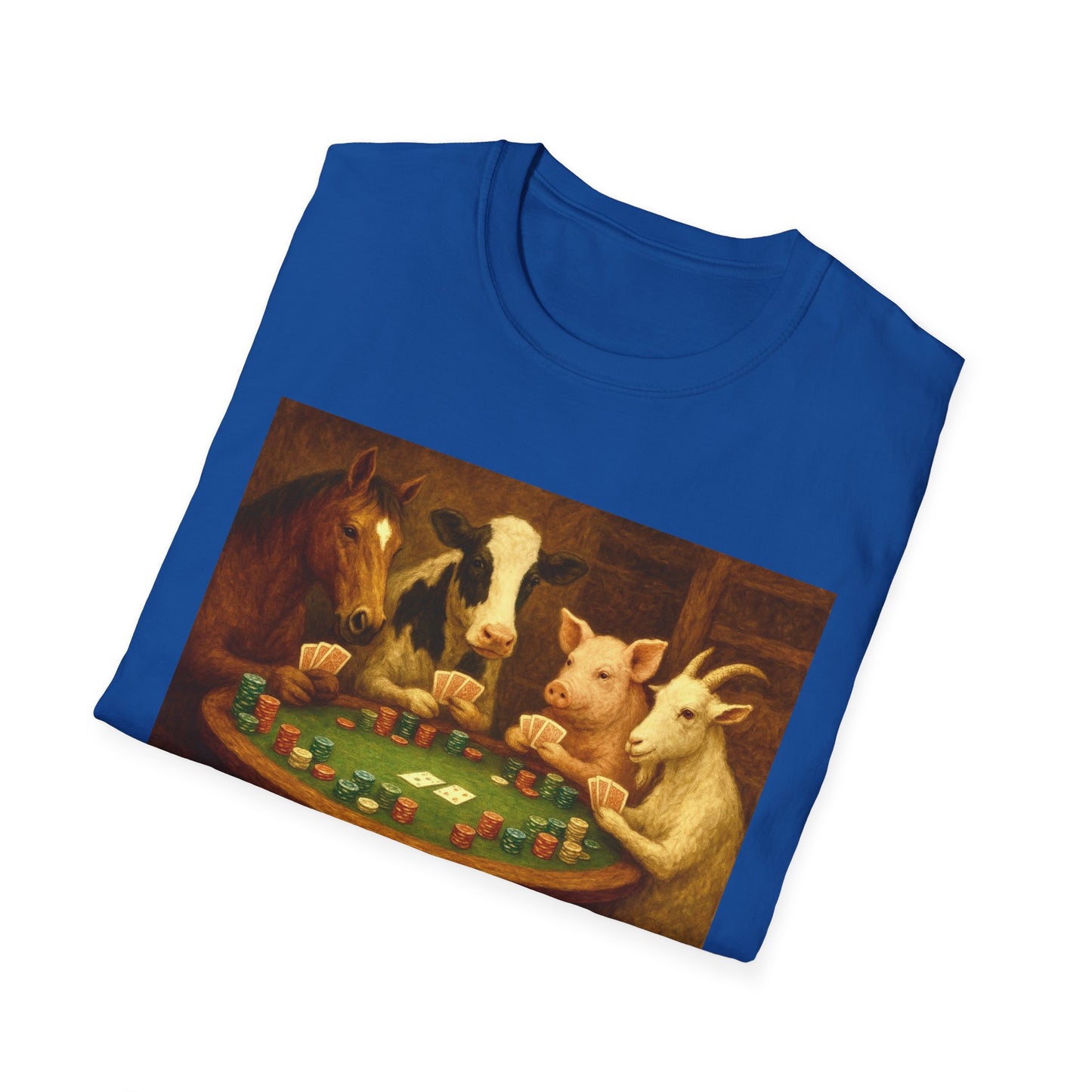 Farm Animal Playing Poker Tee