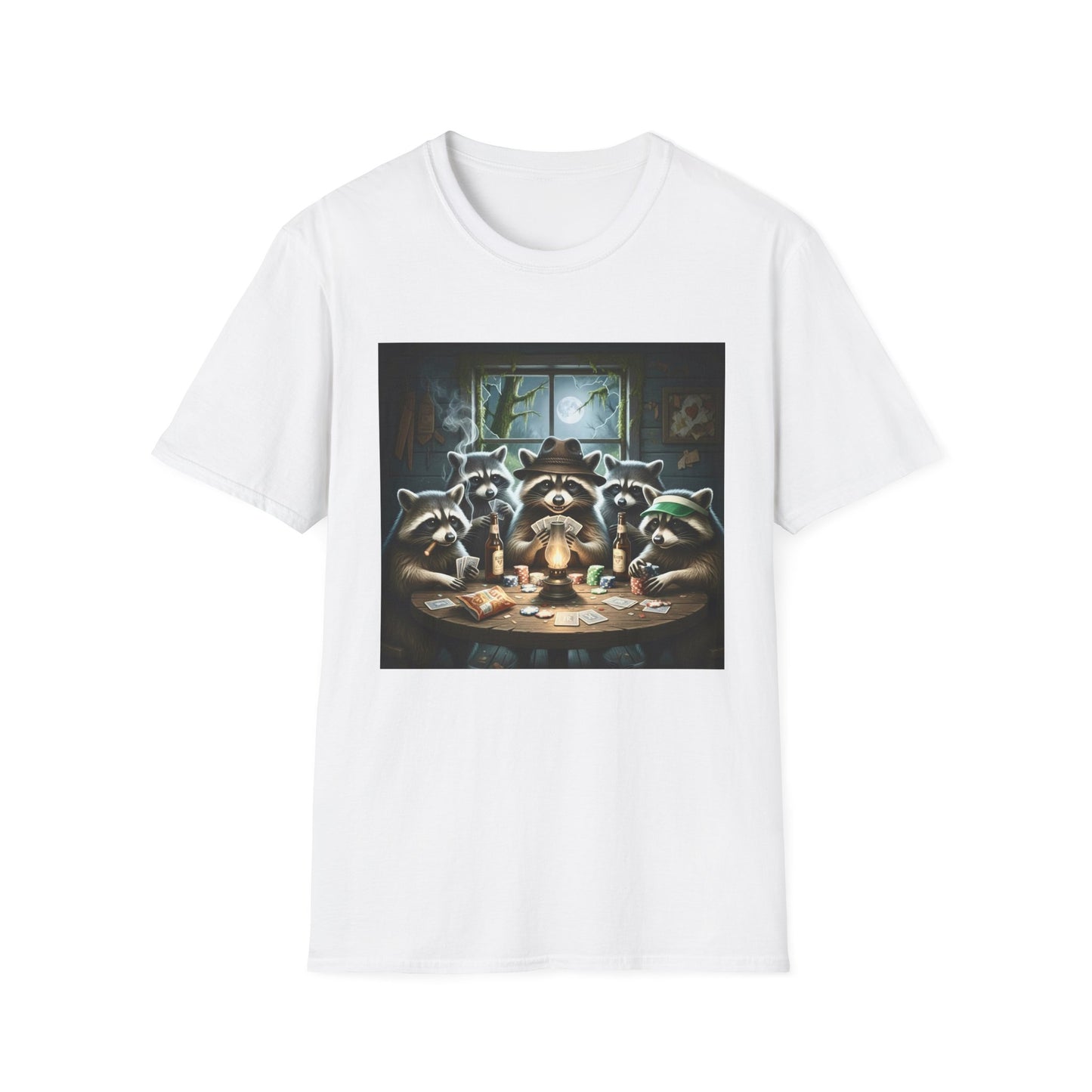 Raccoon Poker Unisex T-Shirt