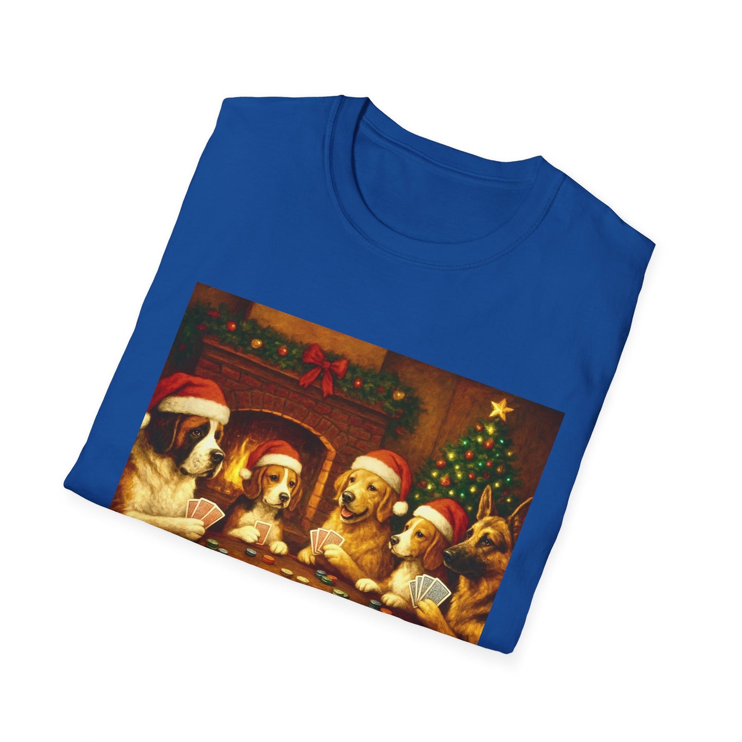 Santa Pups Poker Night T-Shirt