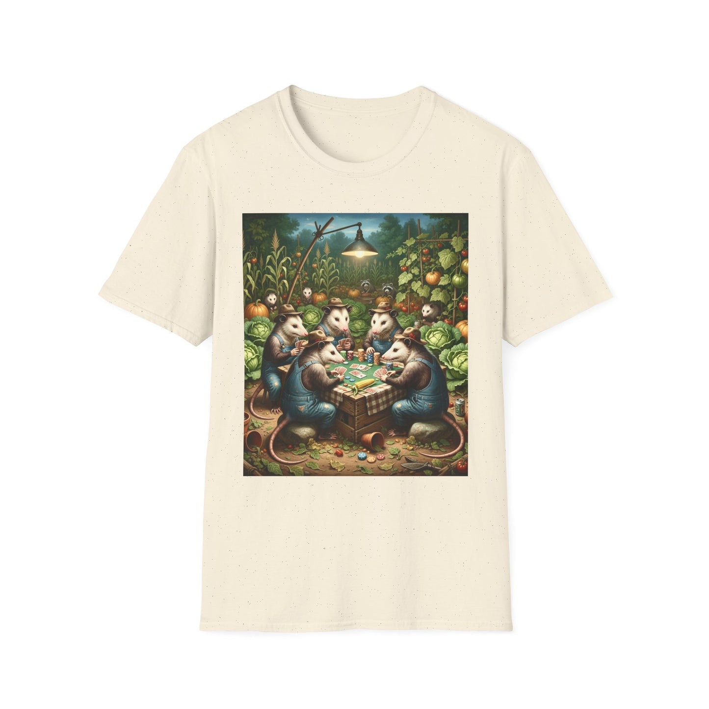 Opossums Playing Poker T-Shirt — Funny Animal Card Game Tee