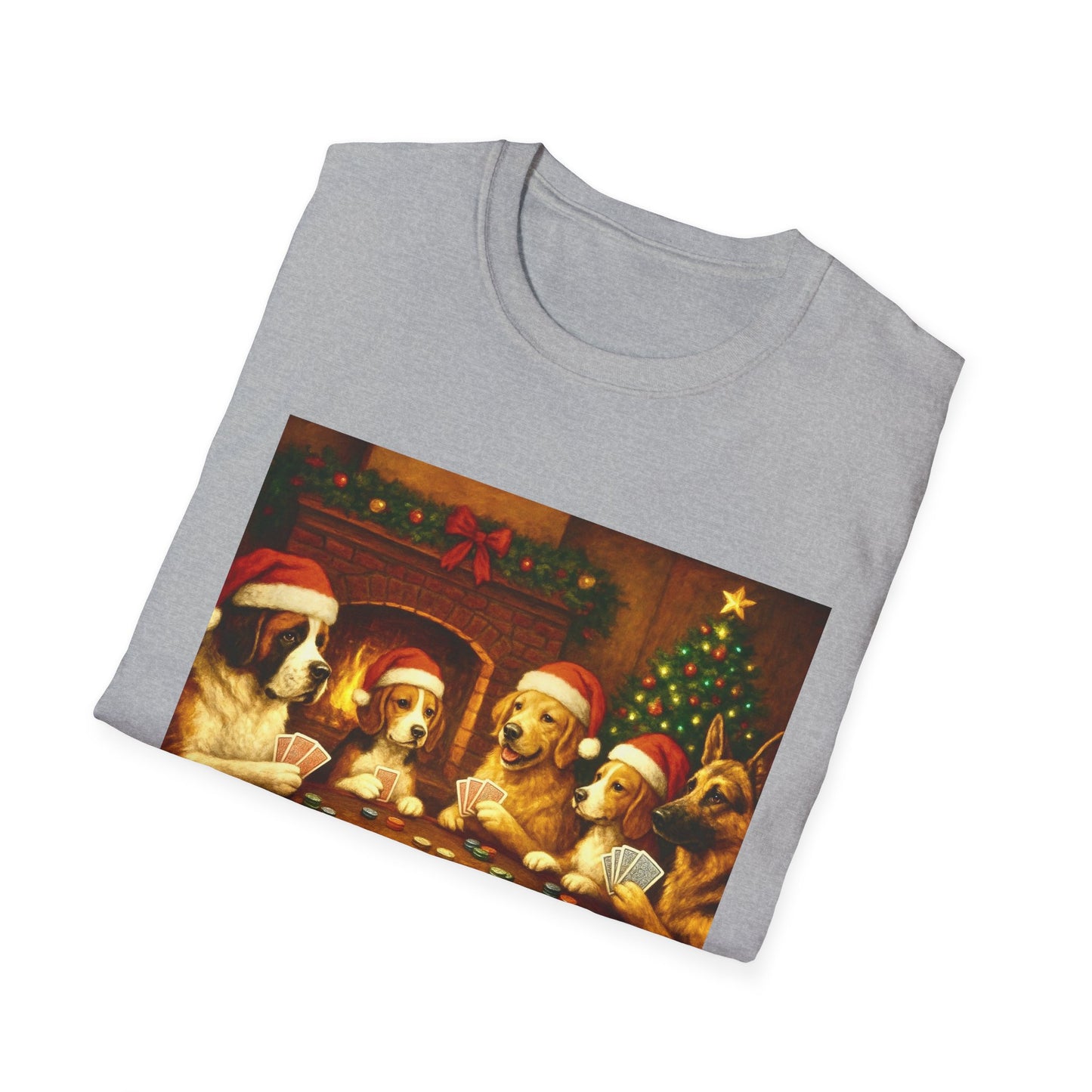 Santa Pups Poker Night T-Shirt