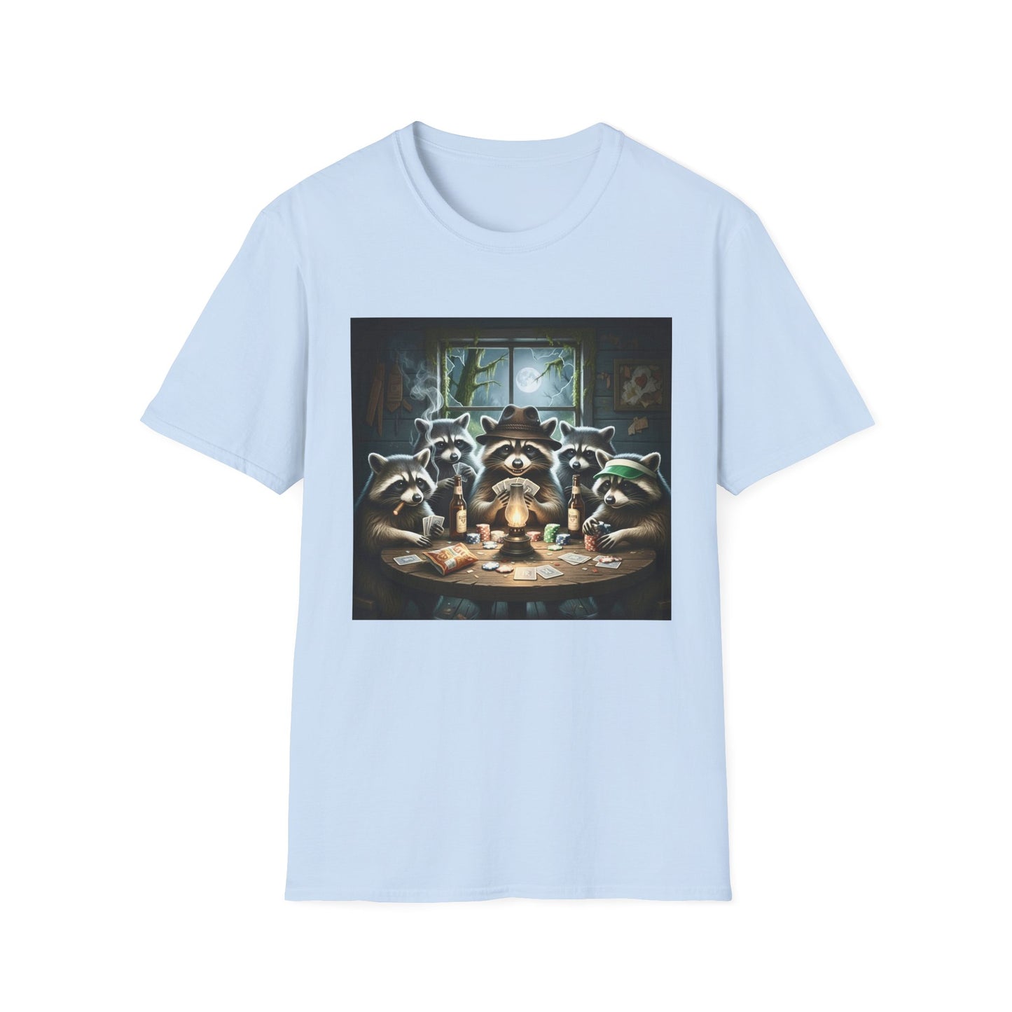 Raccoon Poker Unisex T-Shirt