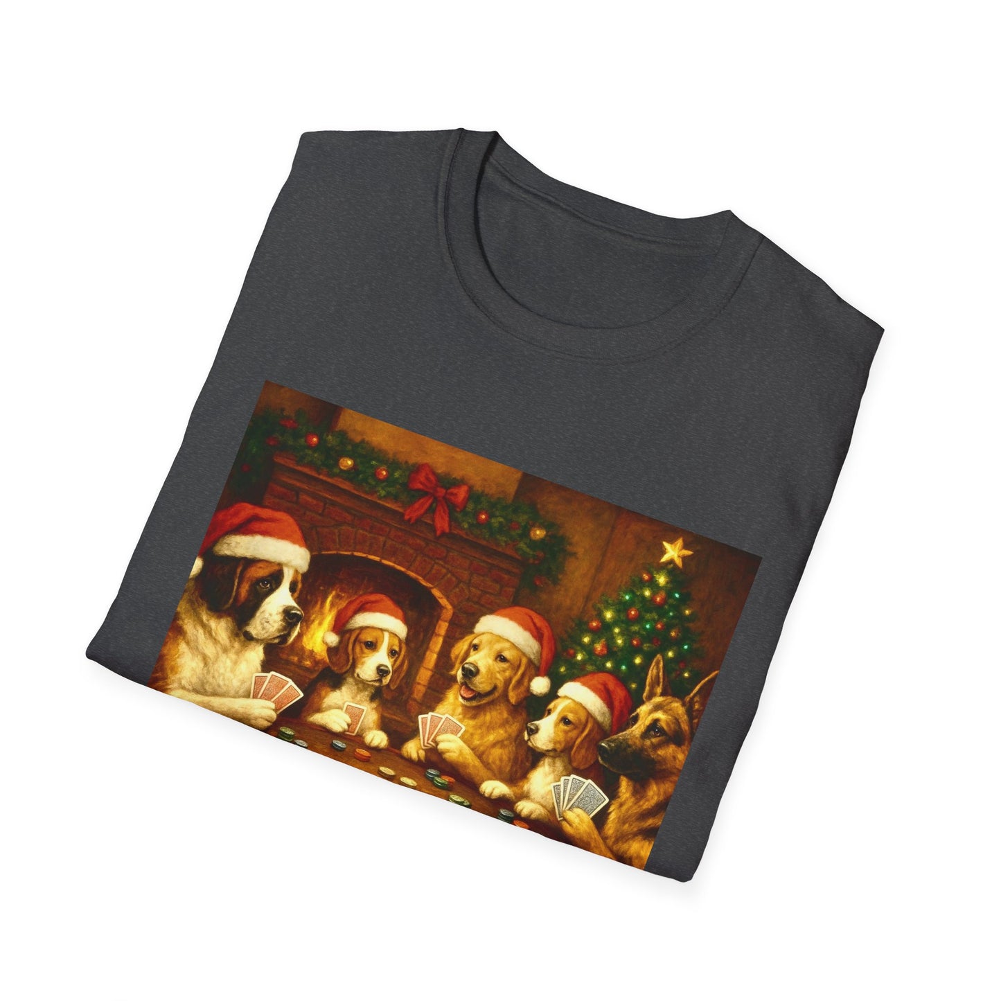 Santa Pups Poker Night T-Shirt