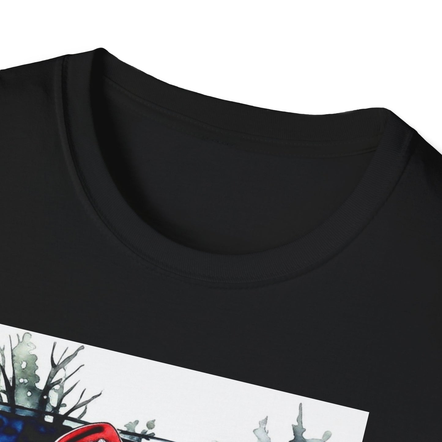 Santa Family Pickleball Portrait T-Shirt