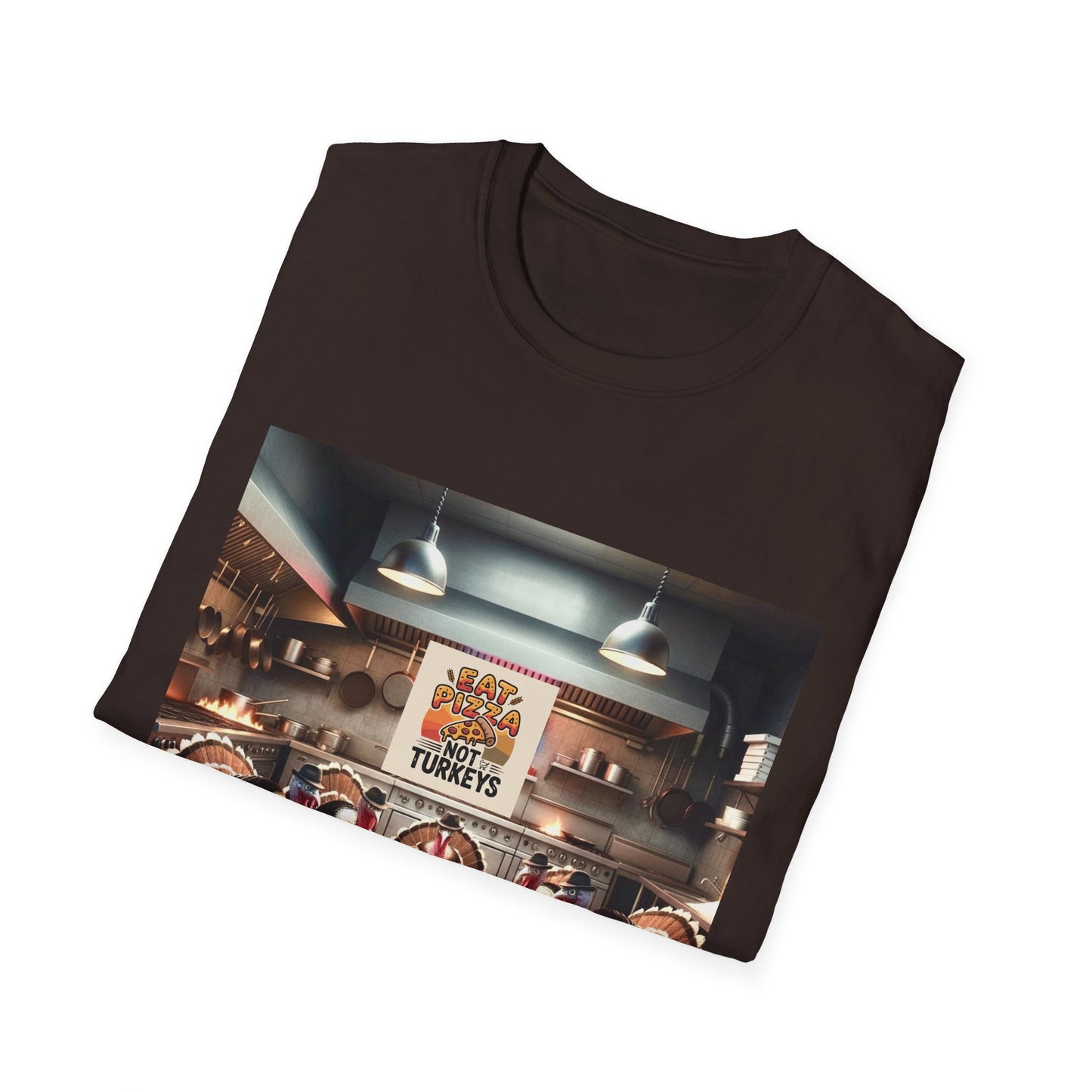 Pizza Lover T-Shirt - Eat Pizza, not poker playing turkeys