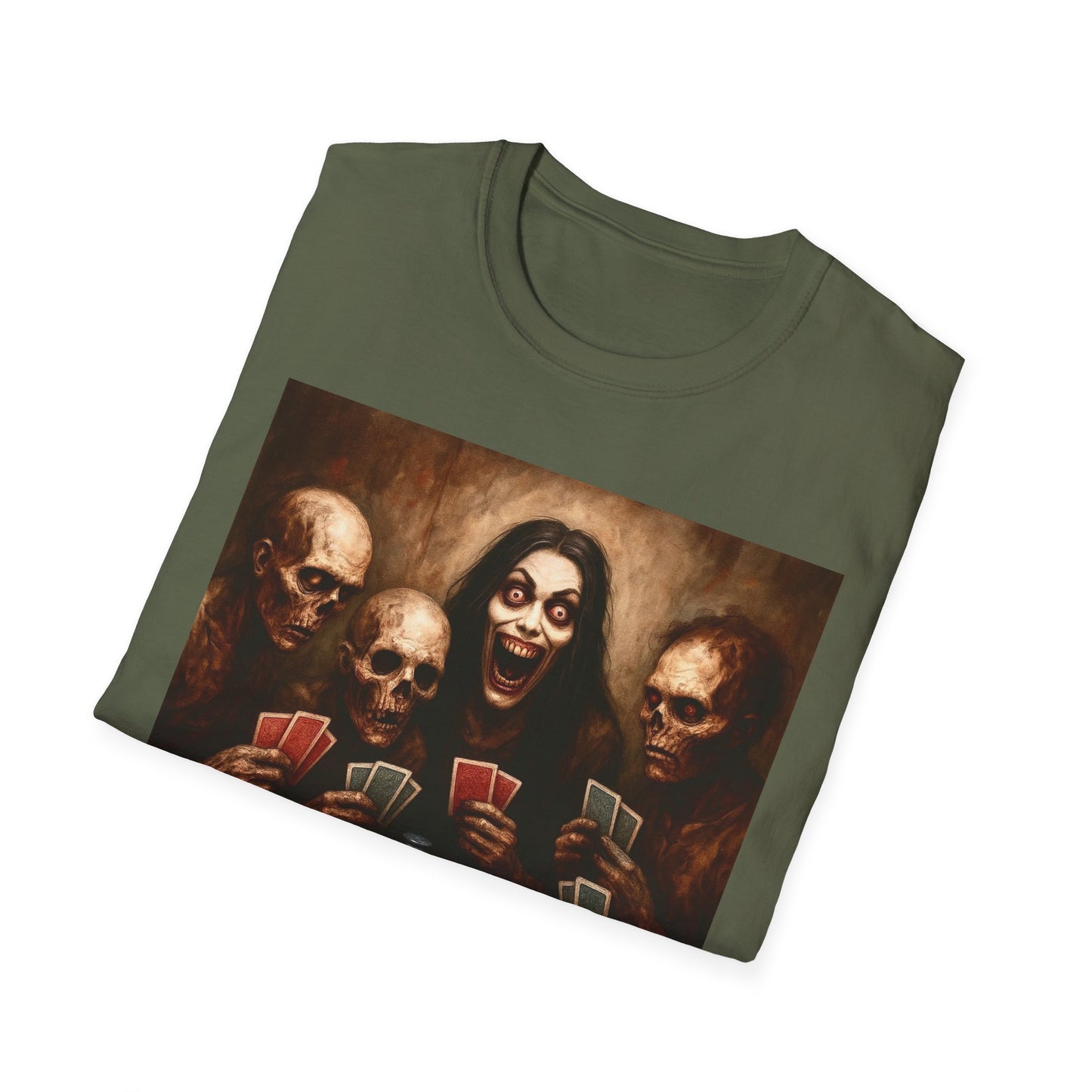 Zombie T-Shirt - Graveyard Zombies Playing Poker