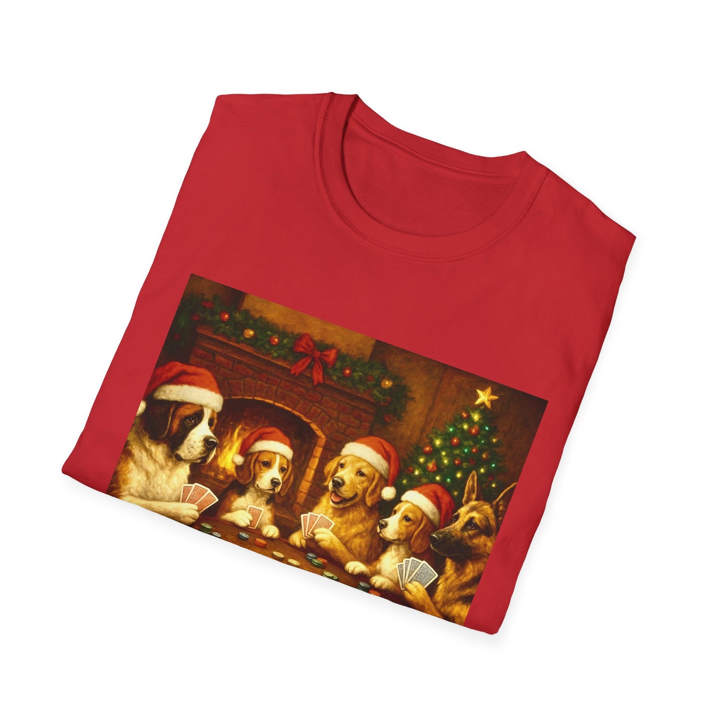 Santa Pups Poker Night T-Shirt