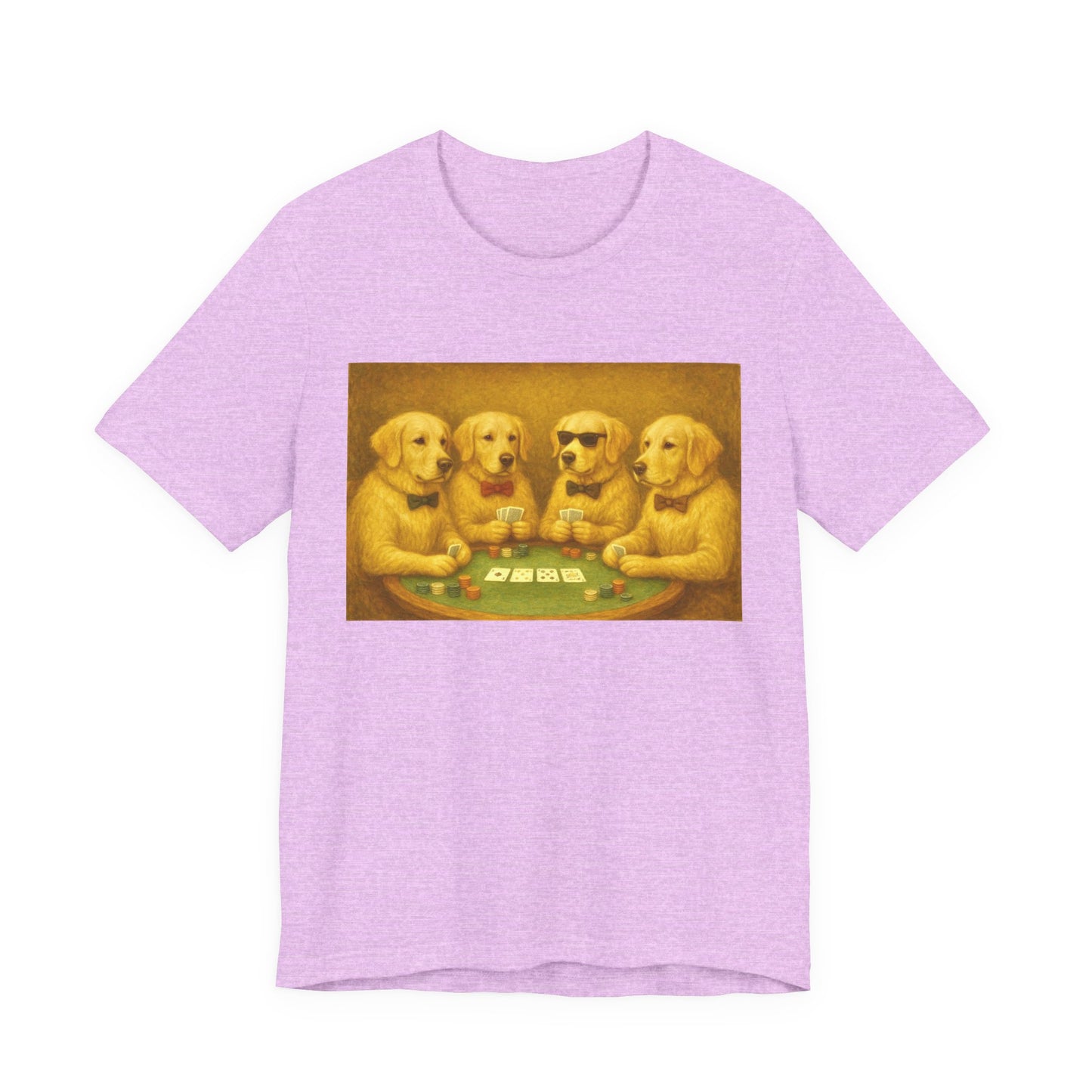 Golden Retrievers Playing Poker Tee
