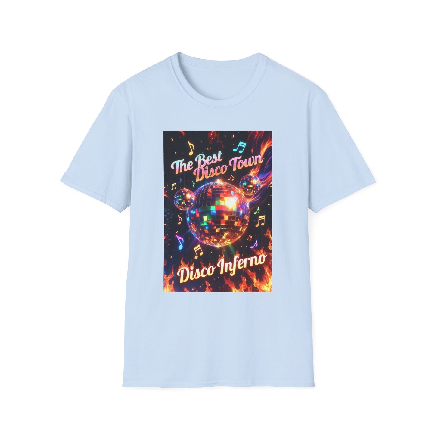 Disco Inferno Tee — Retro 70s Dance Party T-Shirt