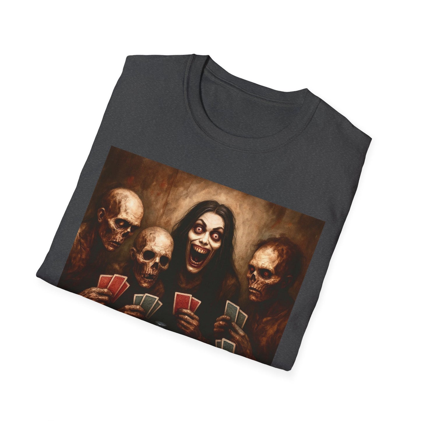 Zombie T-Shirt - Graveyard Zombies Playing Poker