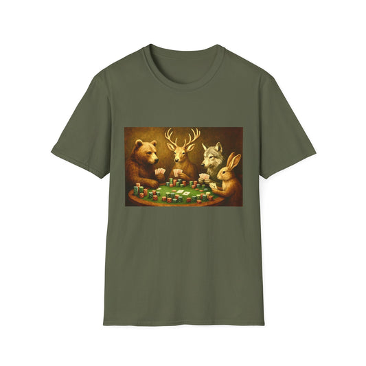 Forest Animals Poker Unisex T-Shirt