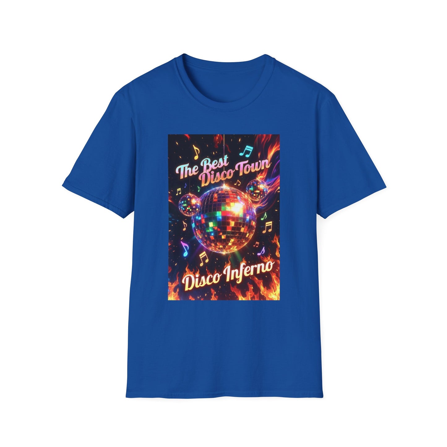 Disco Inferno Tee — Retro 70s Dance Party T-Shirt