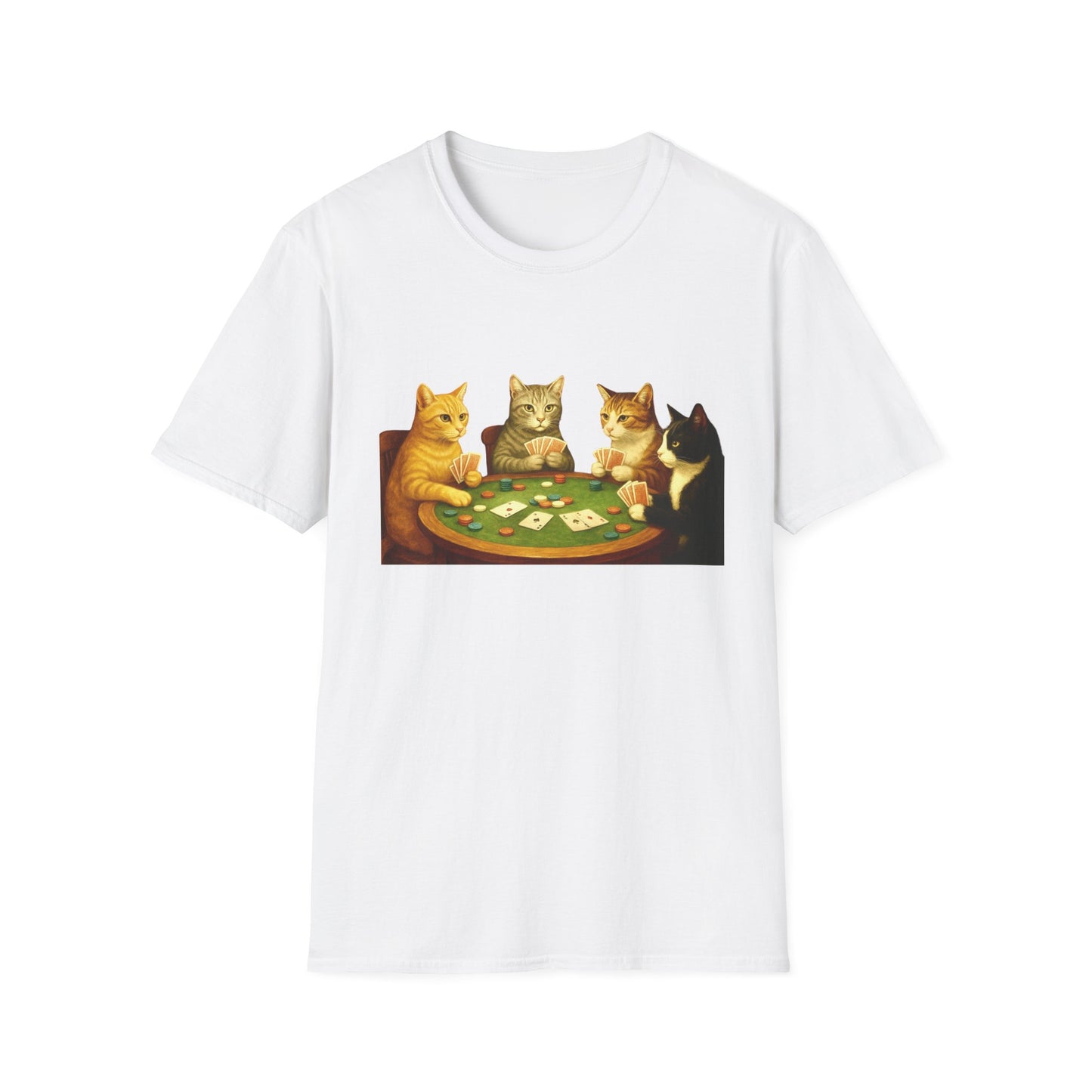 Cats Playing Poker Tee