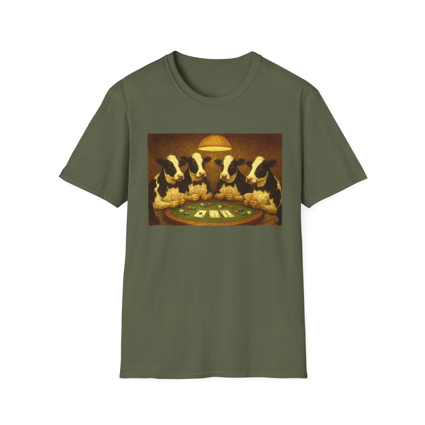 Funny Cows Playing Poker T-Shirt