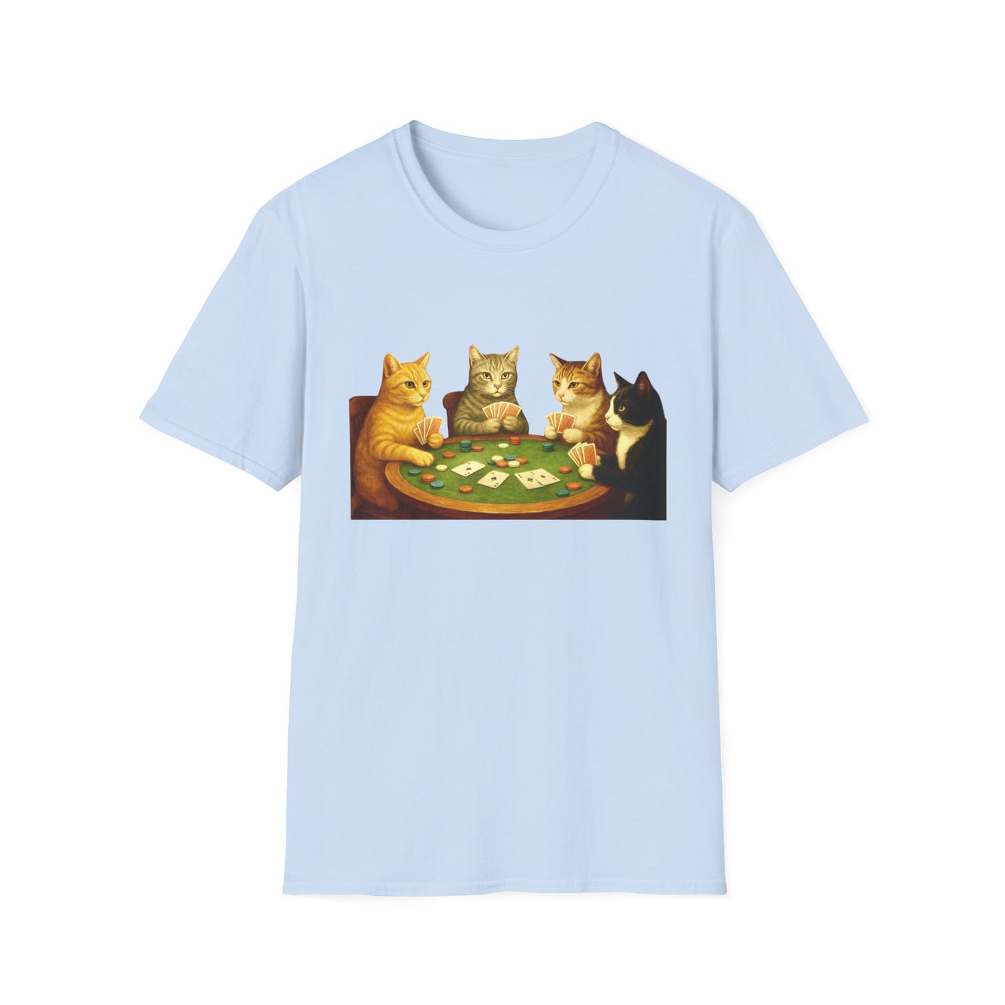 Cats Playing Poker Tee