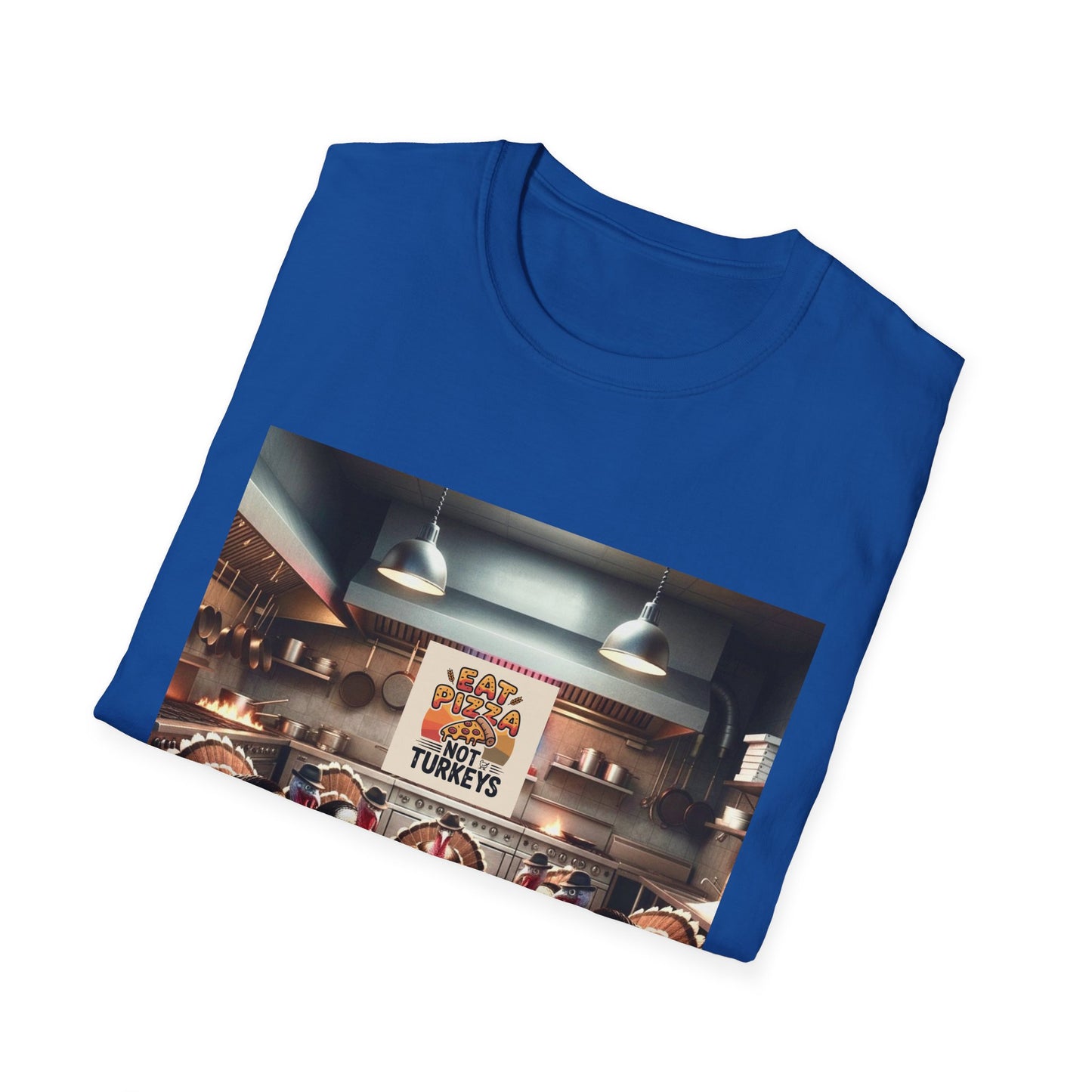 Pizza Lover T-Shirt - Eat Pizza, not poker playing turkeys