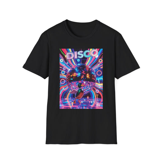 Disco Duck T-Shirt — Retro 70s Dance Party Graphic Tee