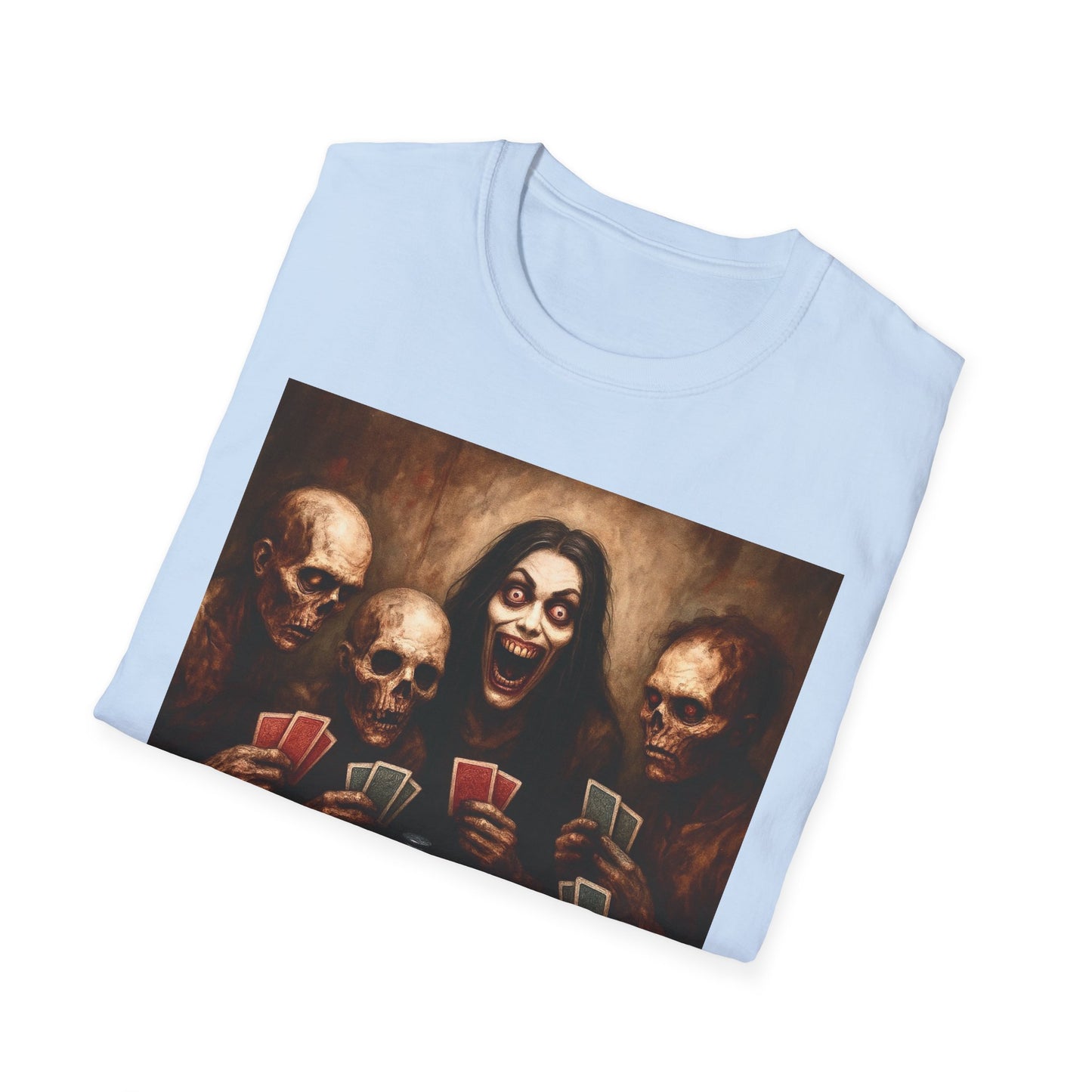 Zombie T-Shirt - Graveyard Zombies Playing Poker