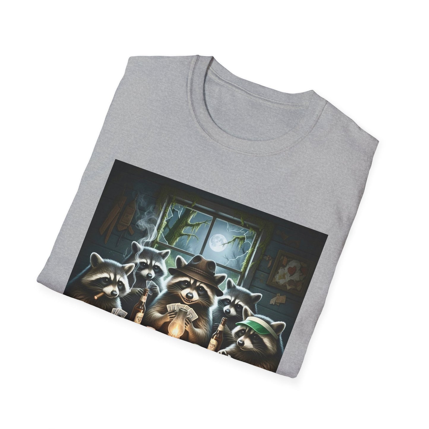 Raccoon Poker Unisex T-Shirt