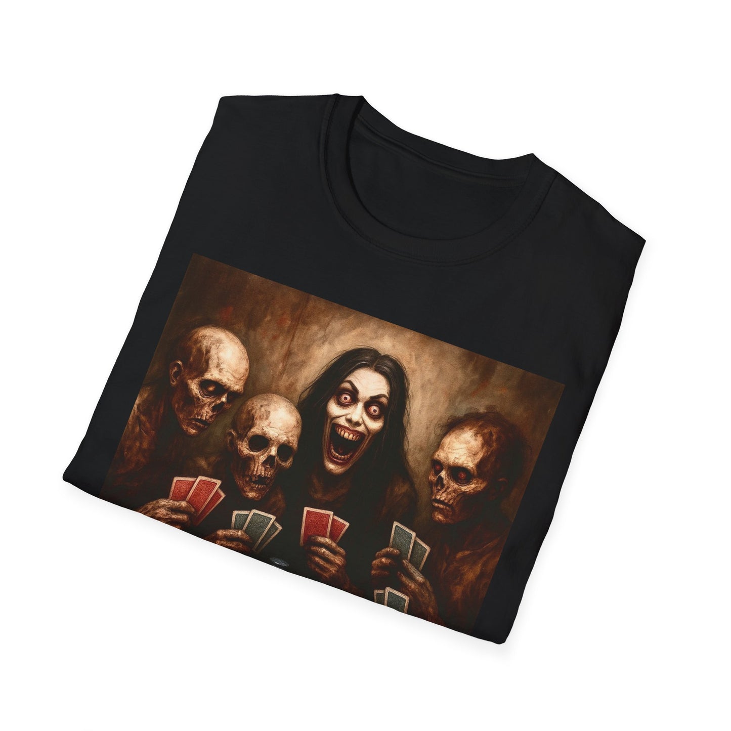 Zombie T-Shirt - Graveyard Zombies Playing Poker