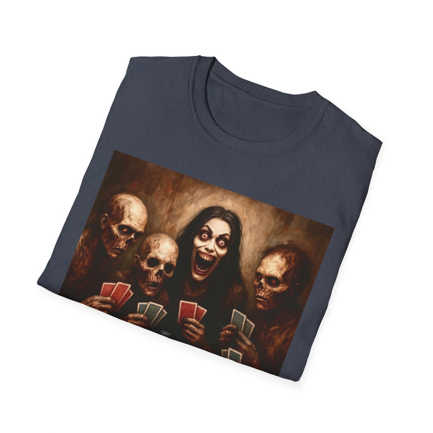 Zombie T-Shirt - Graveyard Zombies Playing Poker