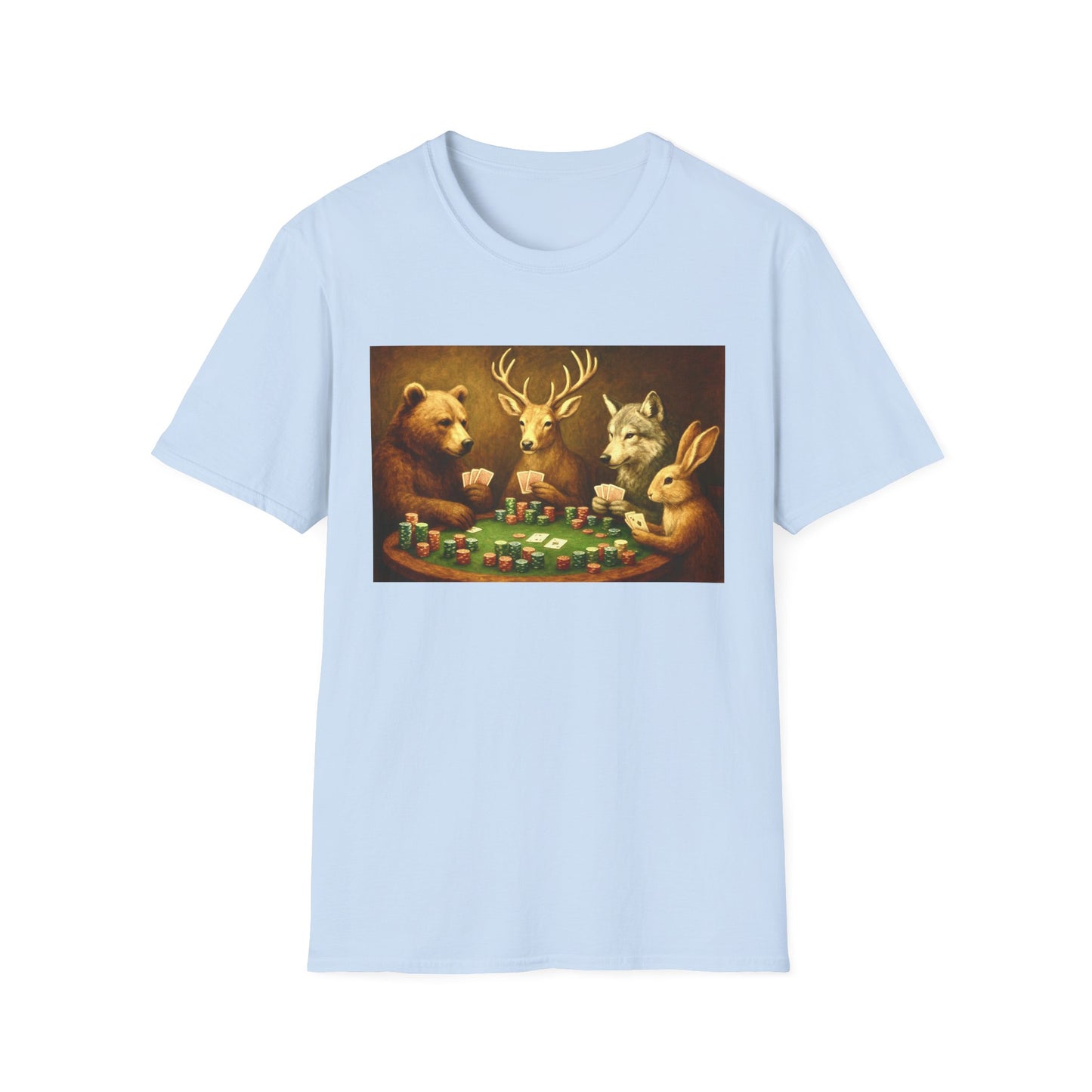 Forest Animals Poker Unisex T-Shirt