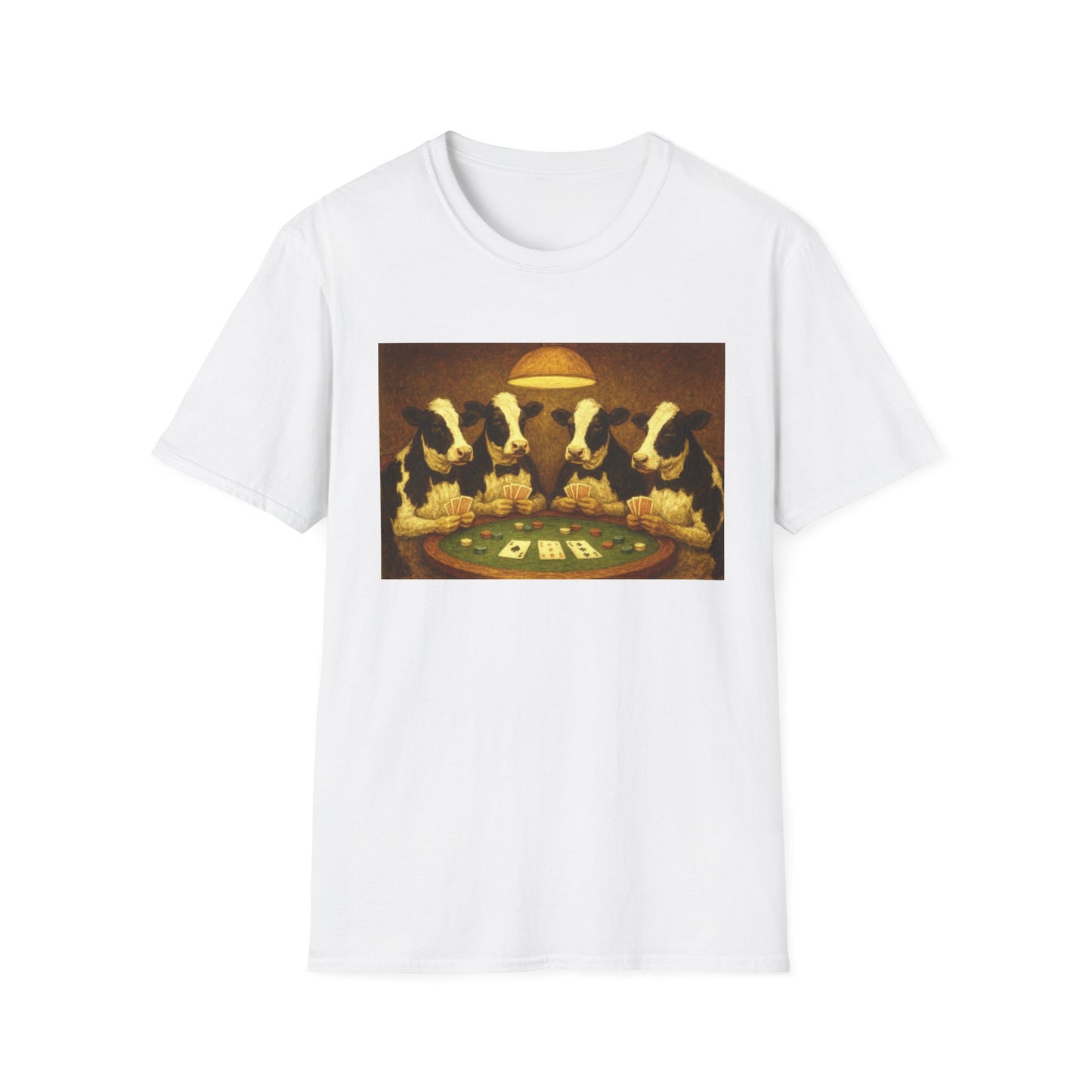 Funny Cows Playing Poker T-Shirt