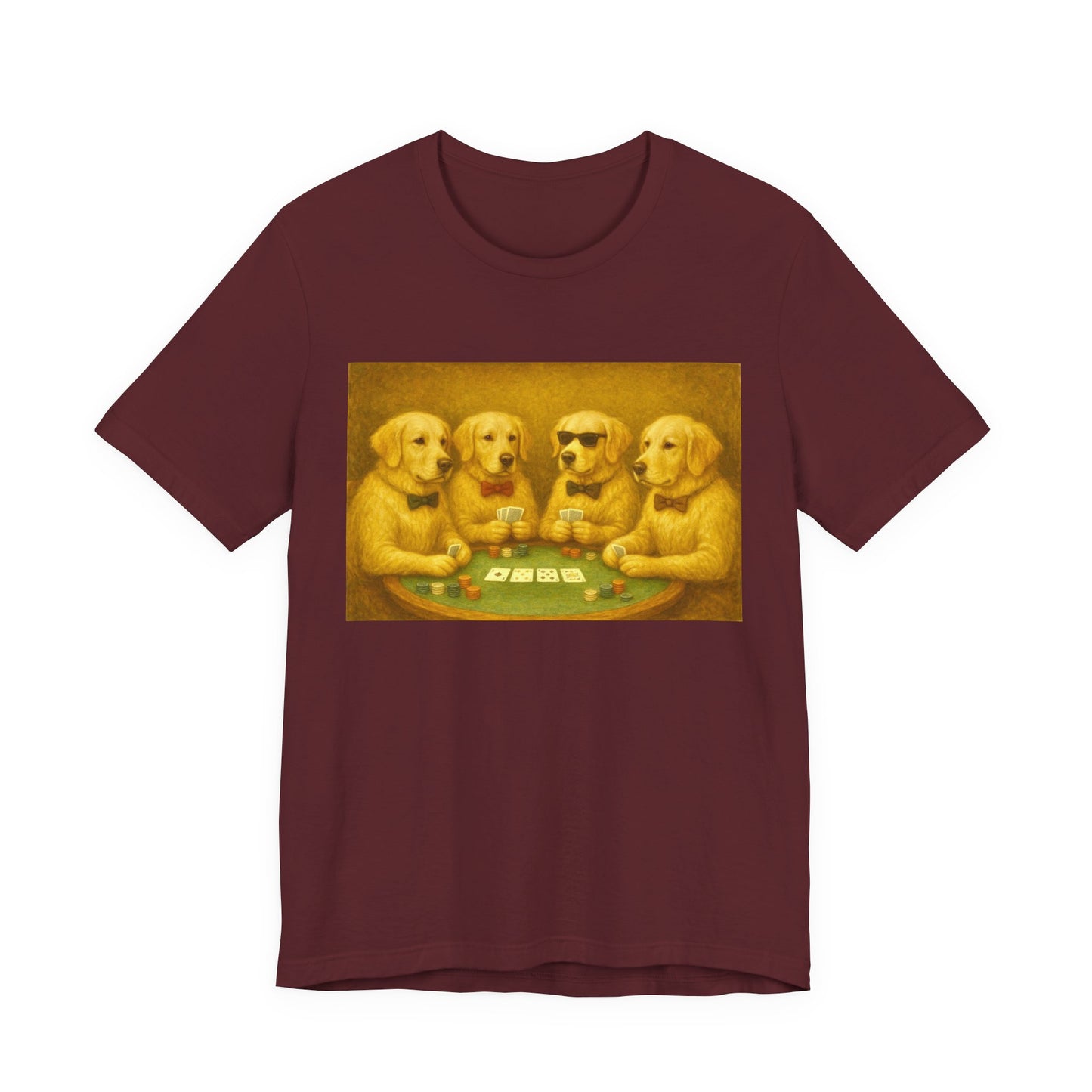 Golden Retrievers Playing Poker Tee