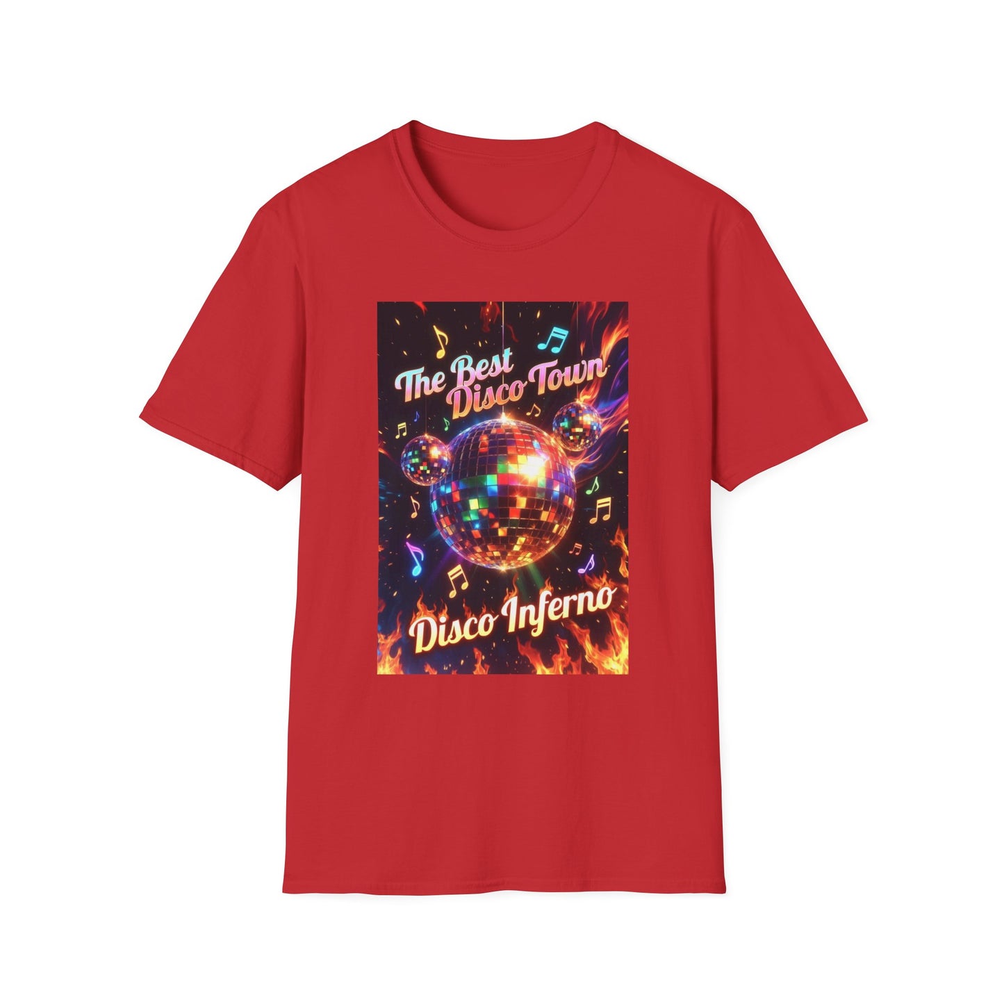 Disco Inferno Tee — Retro 70s Dance Party T-Shirt