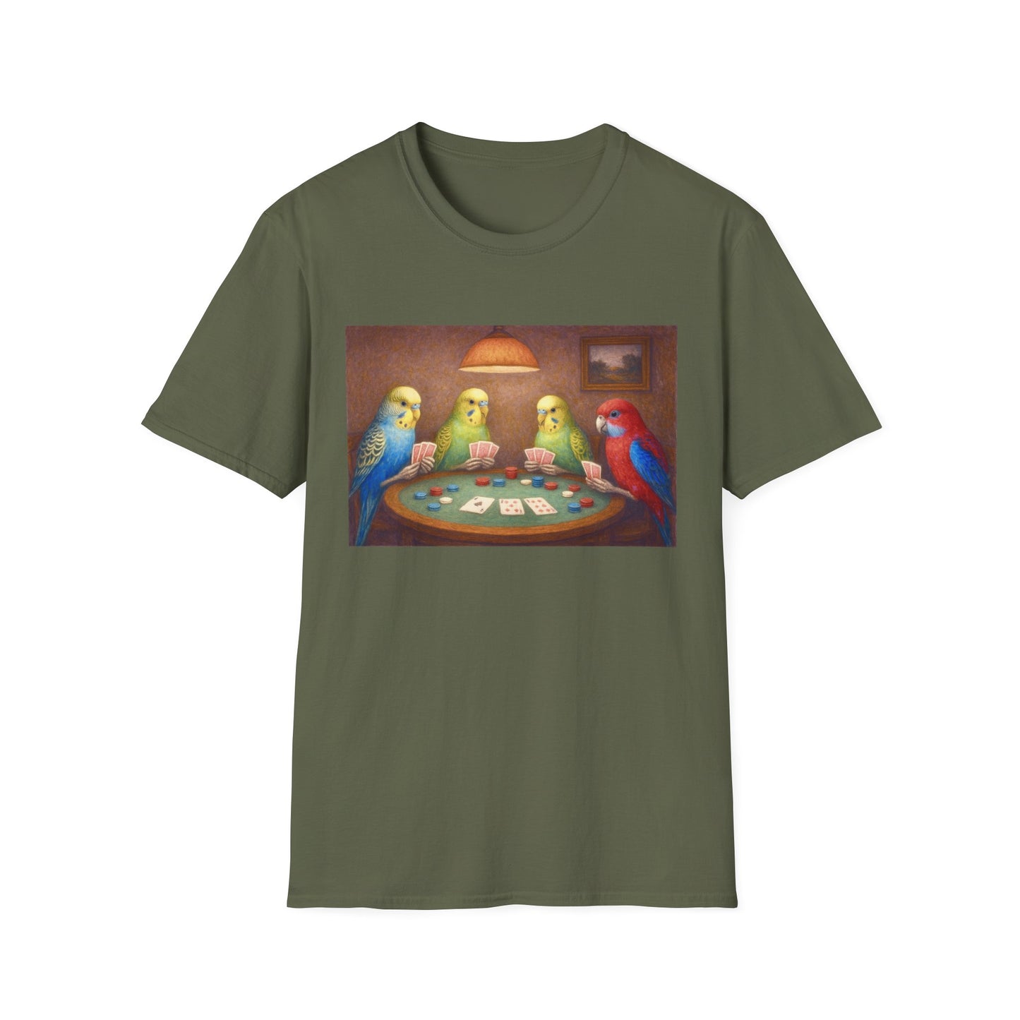 Parakeets Playing Poker T-Shirt