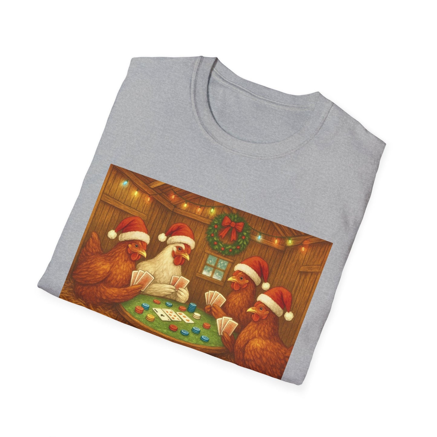 Christmas Poker Hens T-Shirt