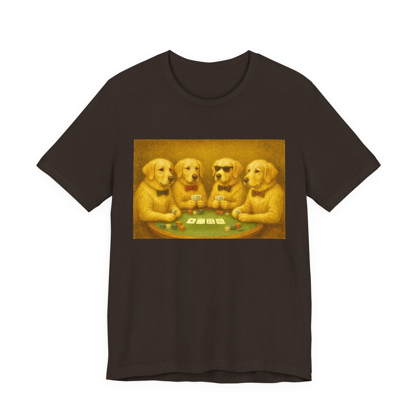 Golden Retrievers Playing Poker Tee