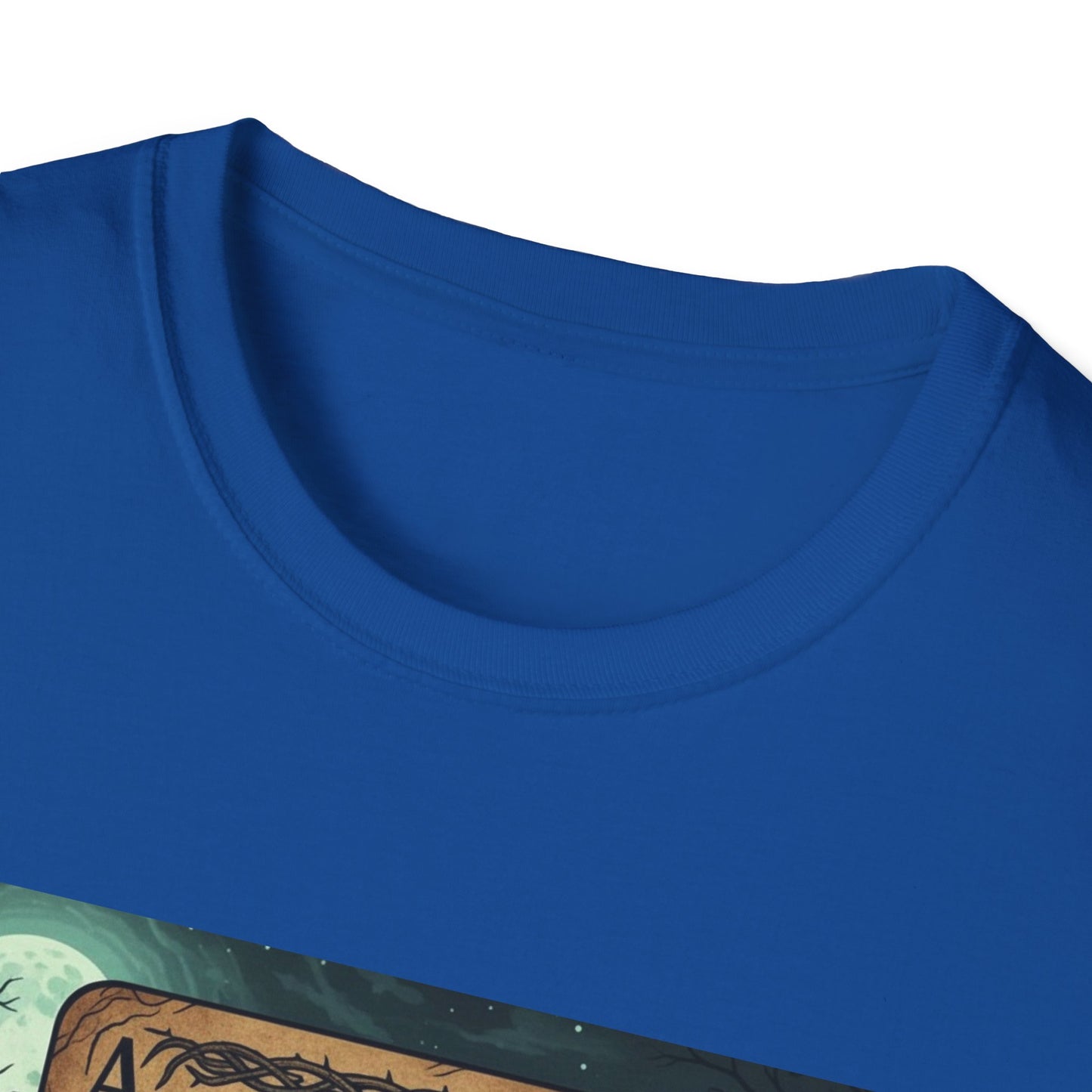 Eerie Ace of Spades Death Card Design Unisex Tee