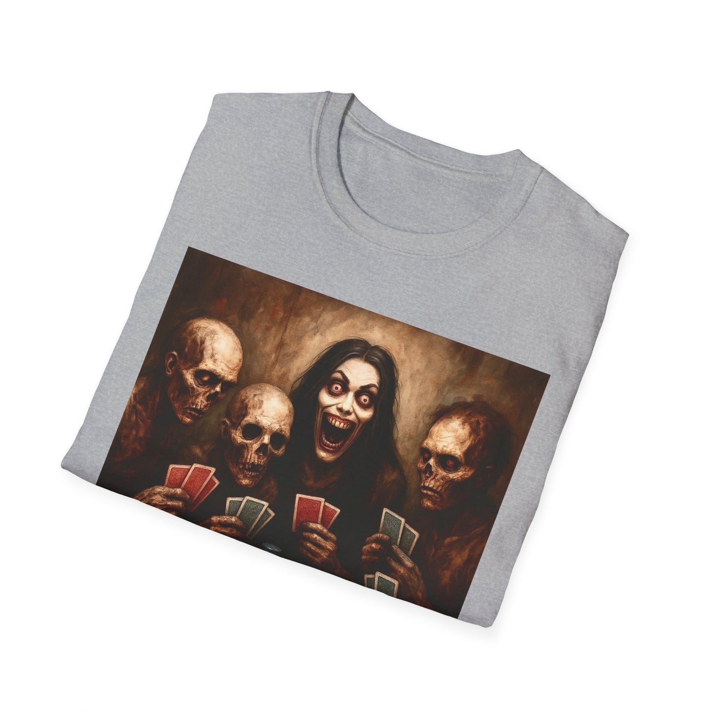 Zombie T-Shirt - Graveyard Zombies Playing Poker