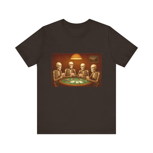 Skeletons Playing Poker Tee