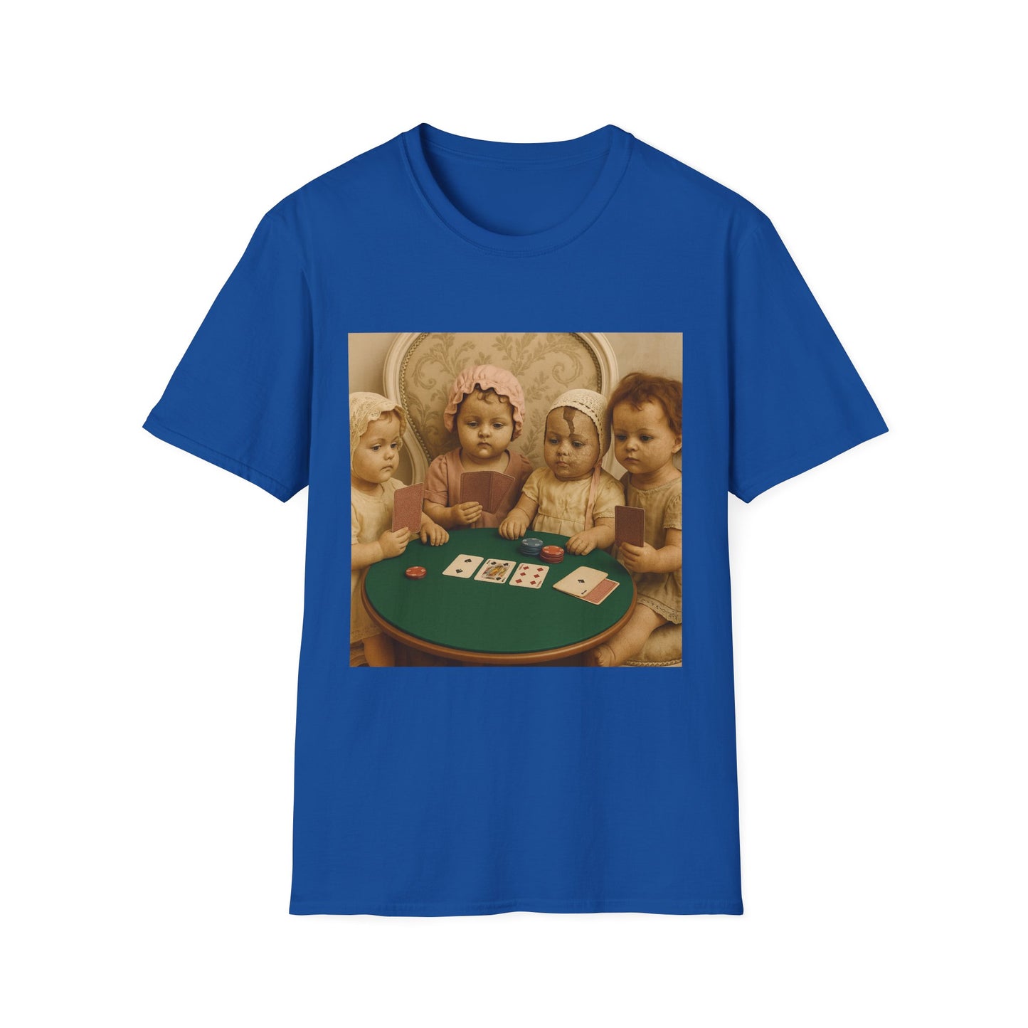 Vintage Dolls Playing Poker Unisex T-Shirt