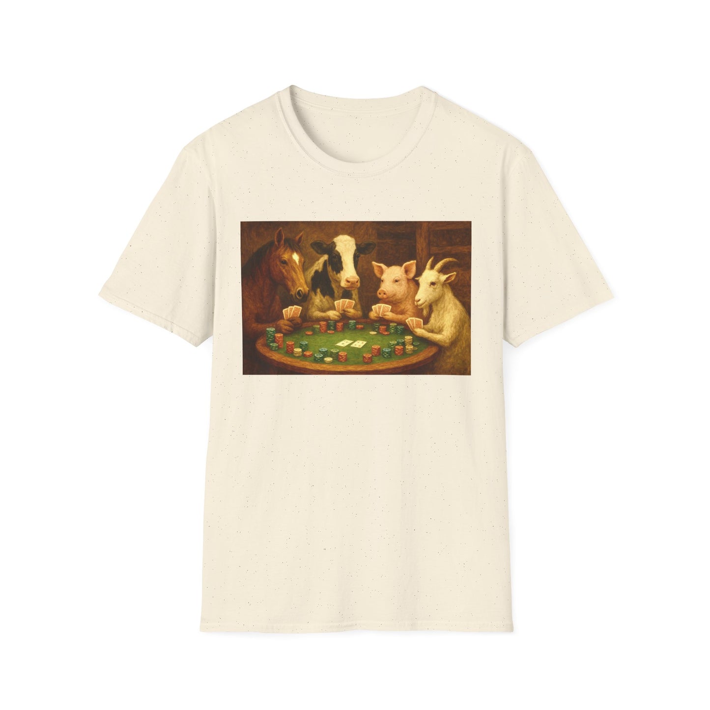 Farm Animal Playing Poker Tee