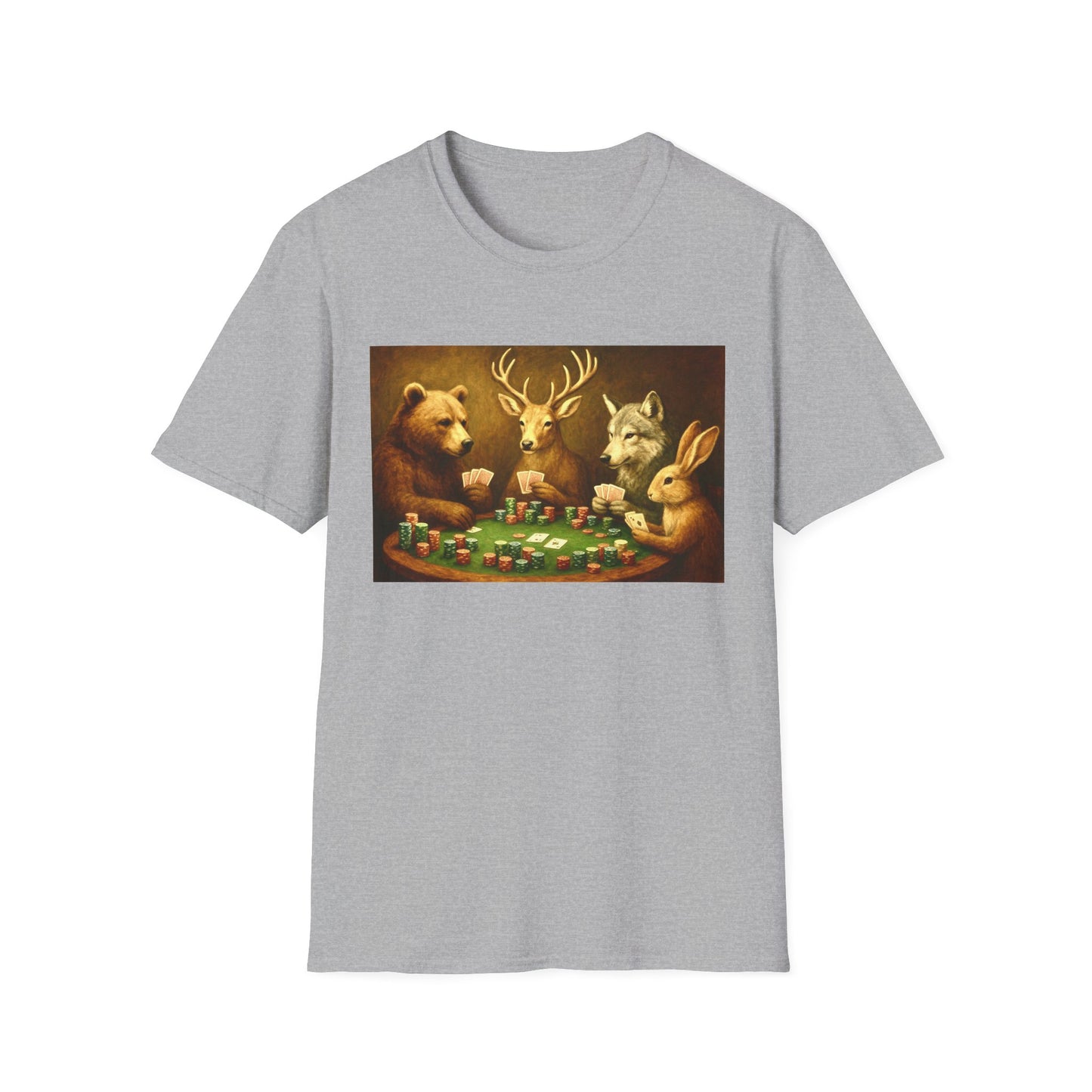 Forest Animals Poker Unisex T-Shirt