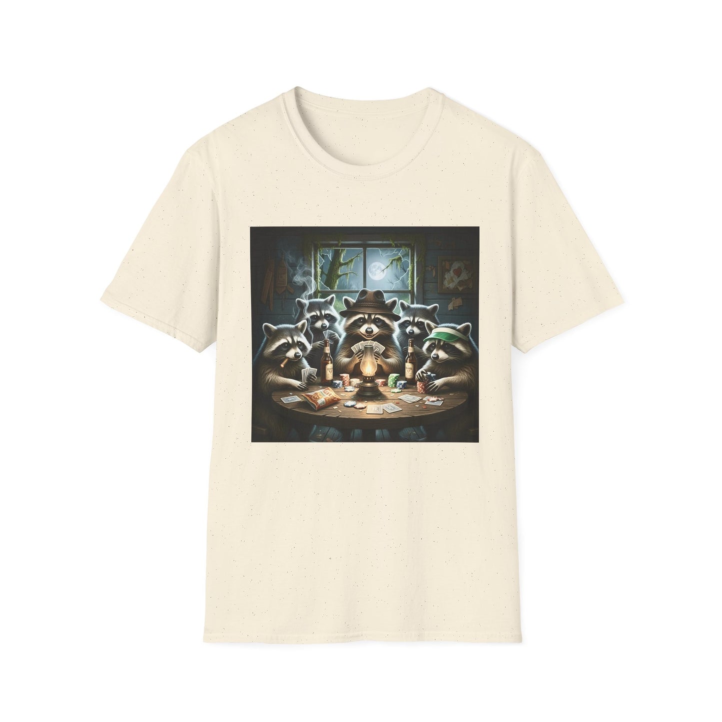 Raccoon Poker Unisex T-Shirt
